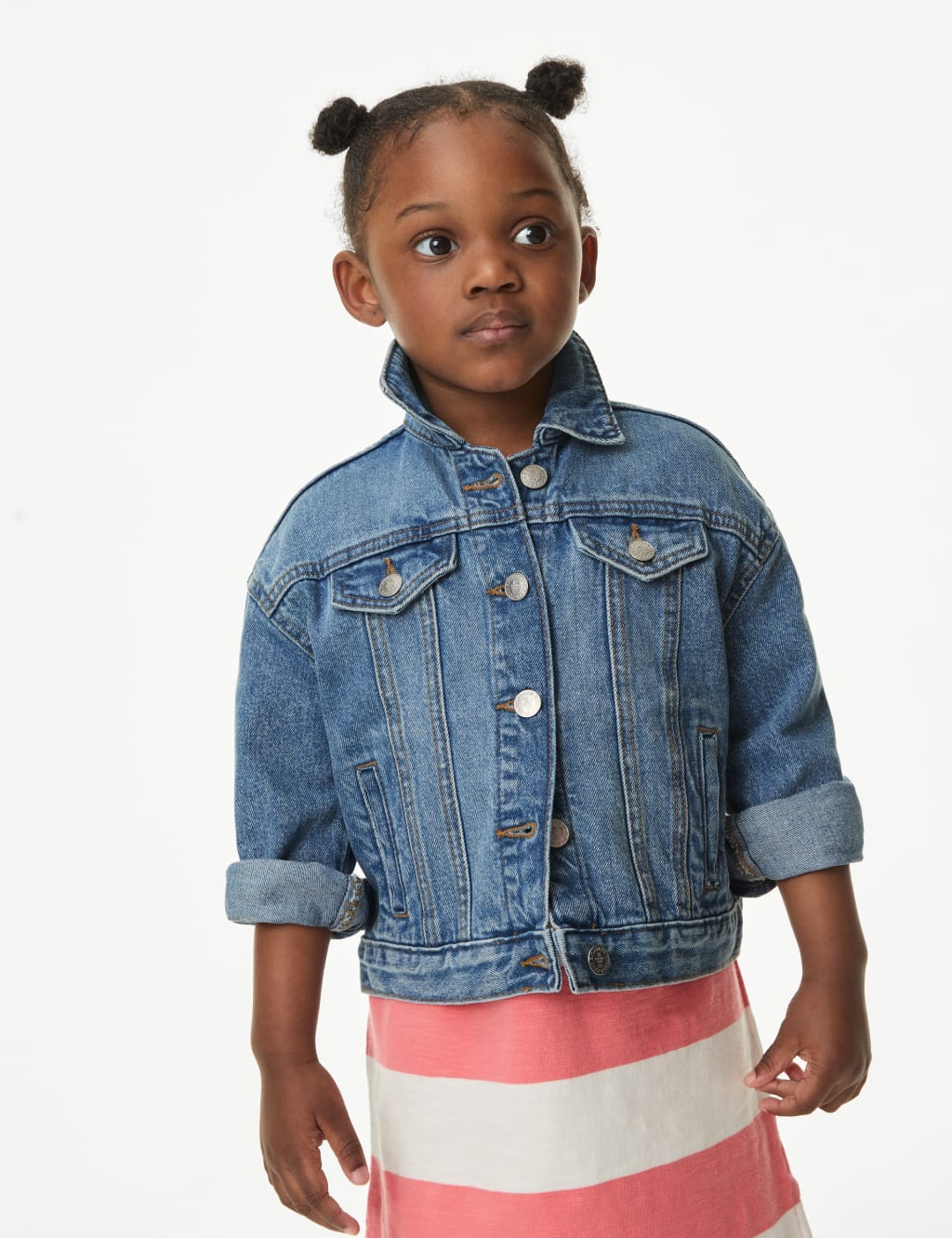 M&s girls denim jacket clearance