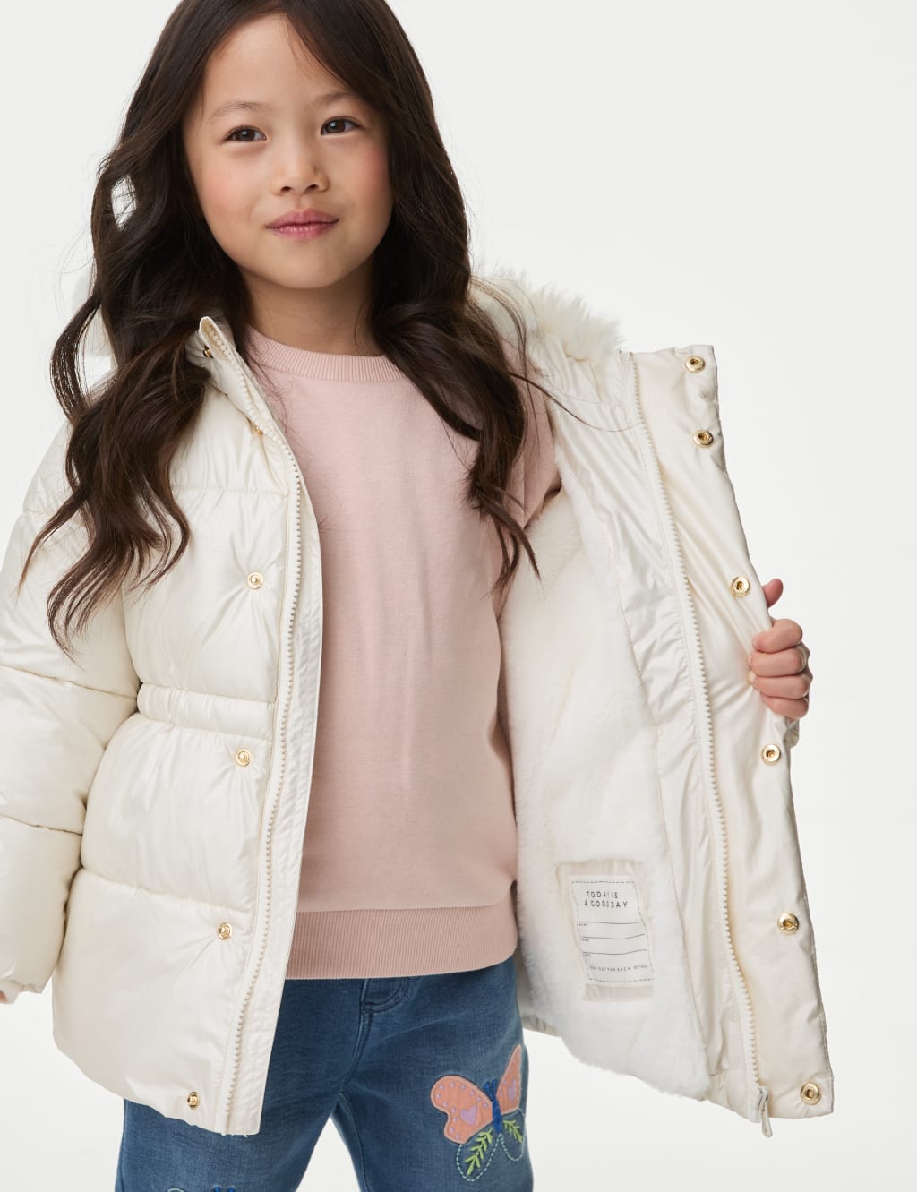 Borg lined parka womens sales