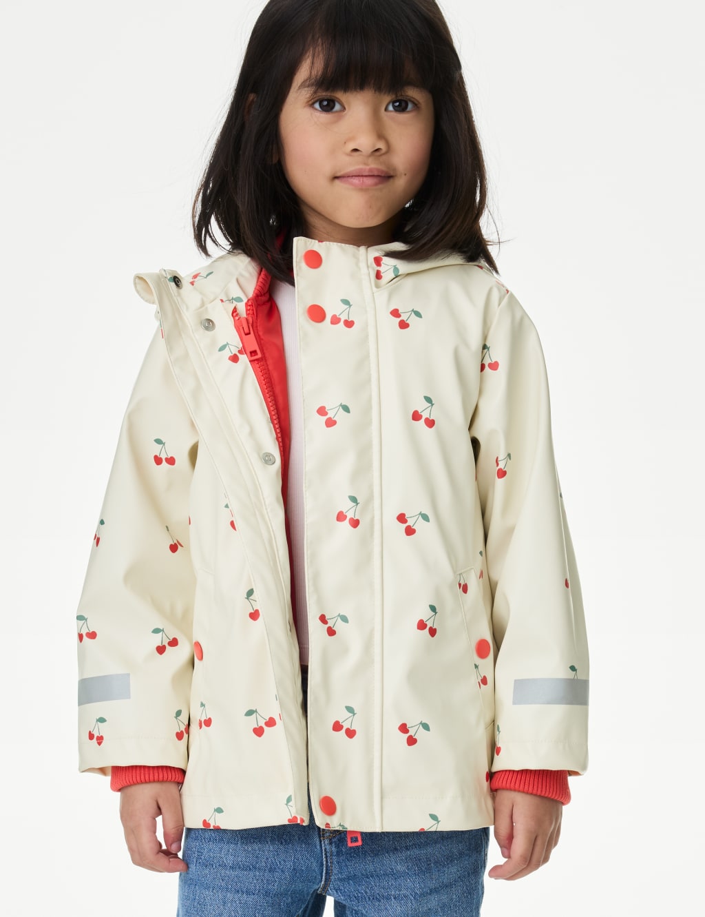3-in-1 Cherry Print Fisherman Coat (2-8 Yrs) 3 of 8