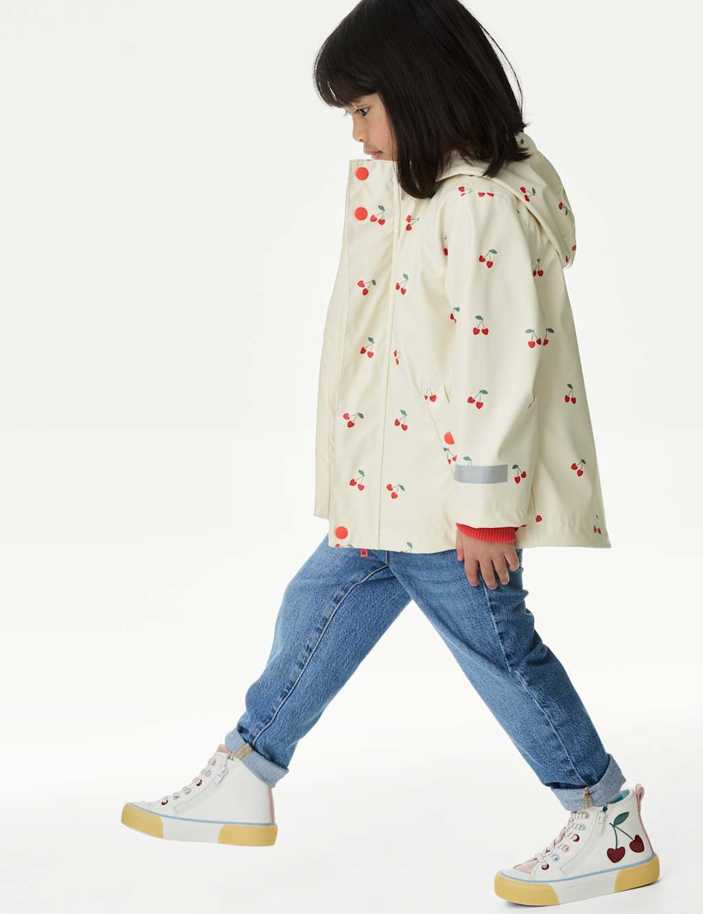 3-in-1 Cherry Print Fisherman Coat (2-8 Yrs) 4 of 8