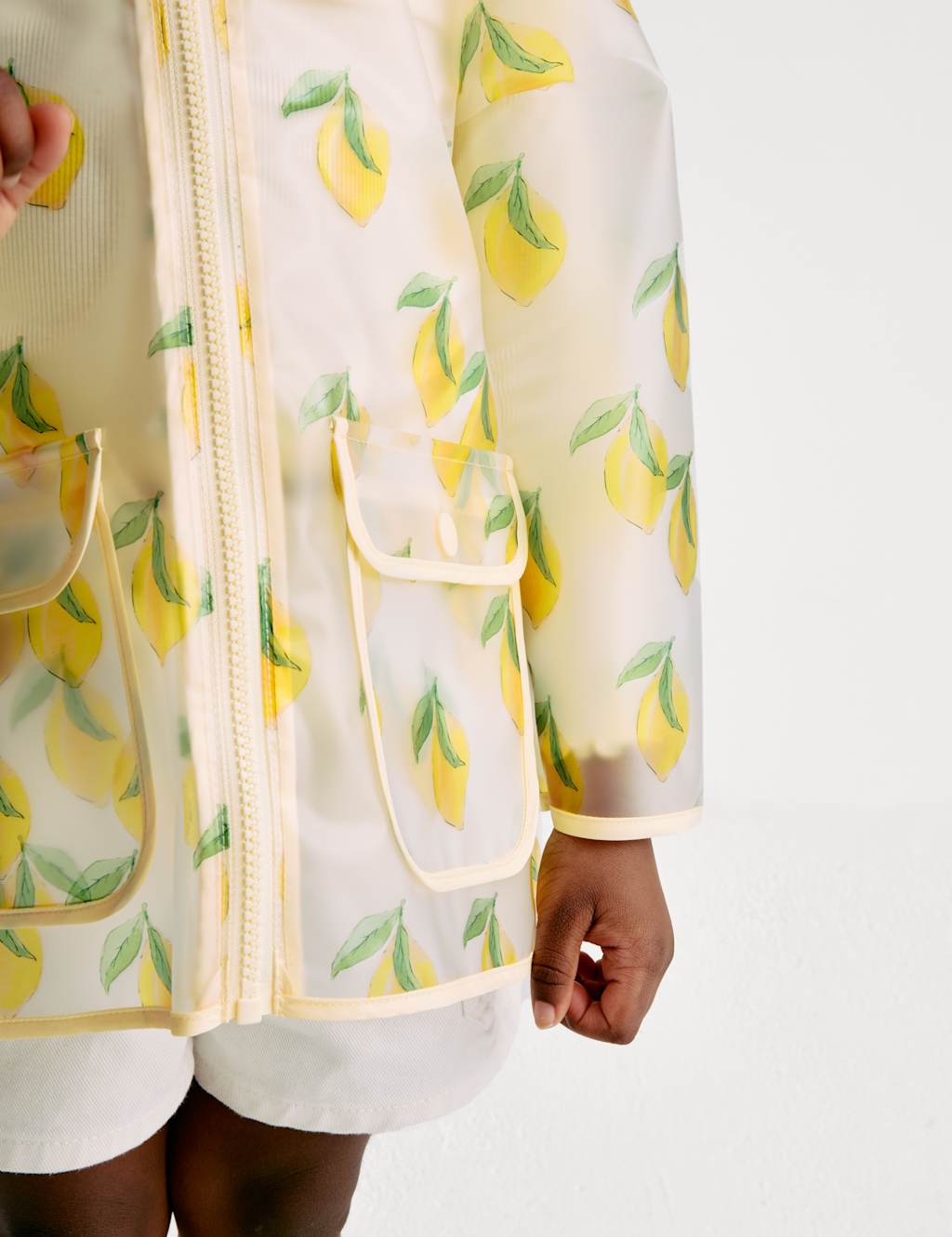 Lemon Print Hooded Raincoat (2-8 Yrs) 4 of 7