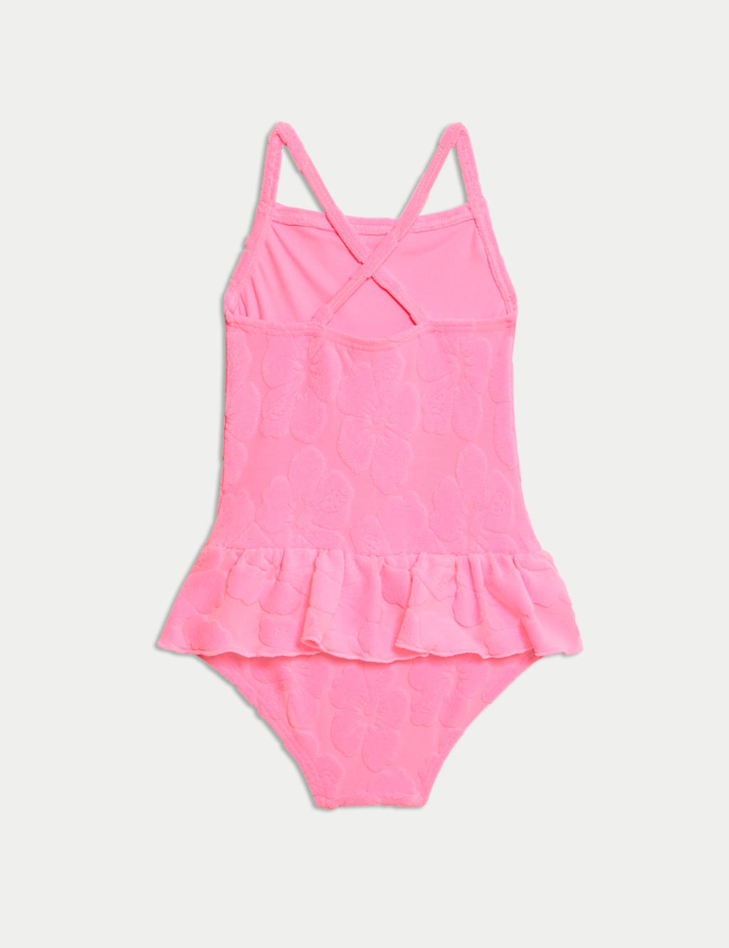 Floral Textured Frill Swimsuit (2-8 Yrs) 4 of 5