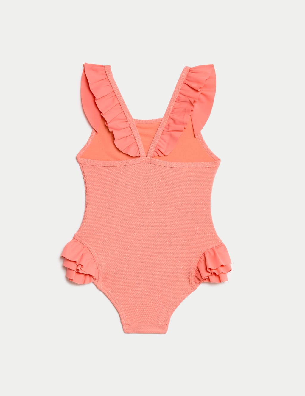 Textured Sparkle Frill Swimsuit (2-8 Yrs) 2 of 3