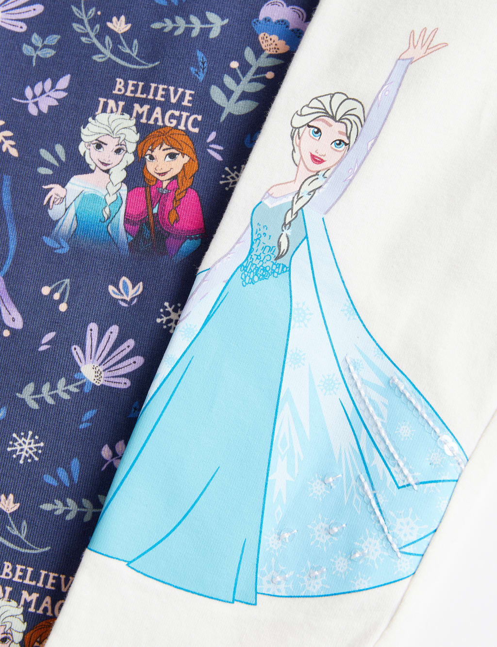 Emma and elsa fleece leggings shop
