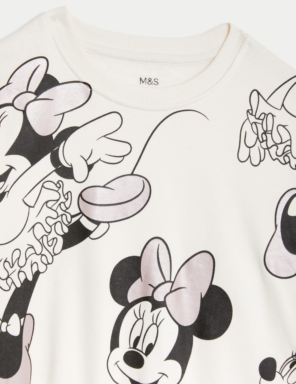 Cotton Rich Minnie Mouse Sweatshirt 1 8 Yrs M S Collection M S