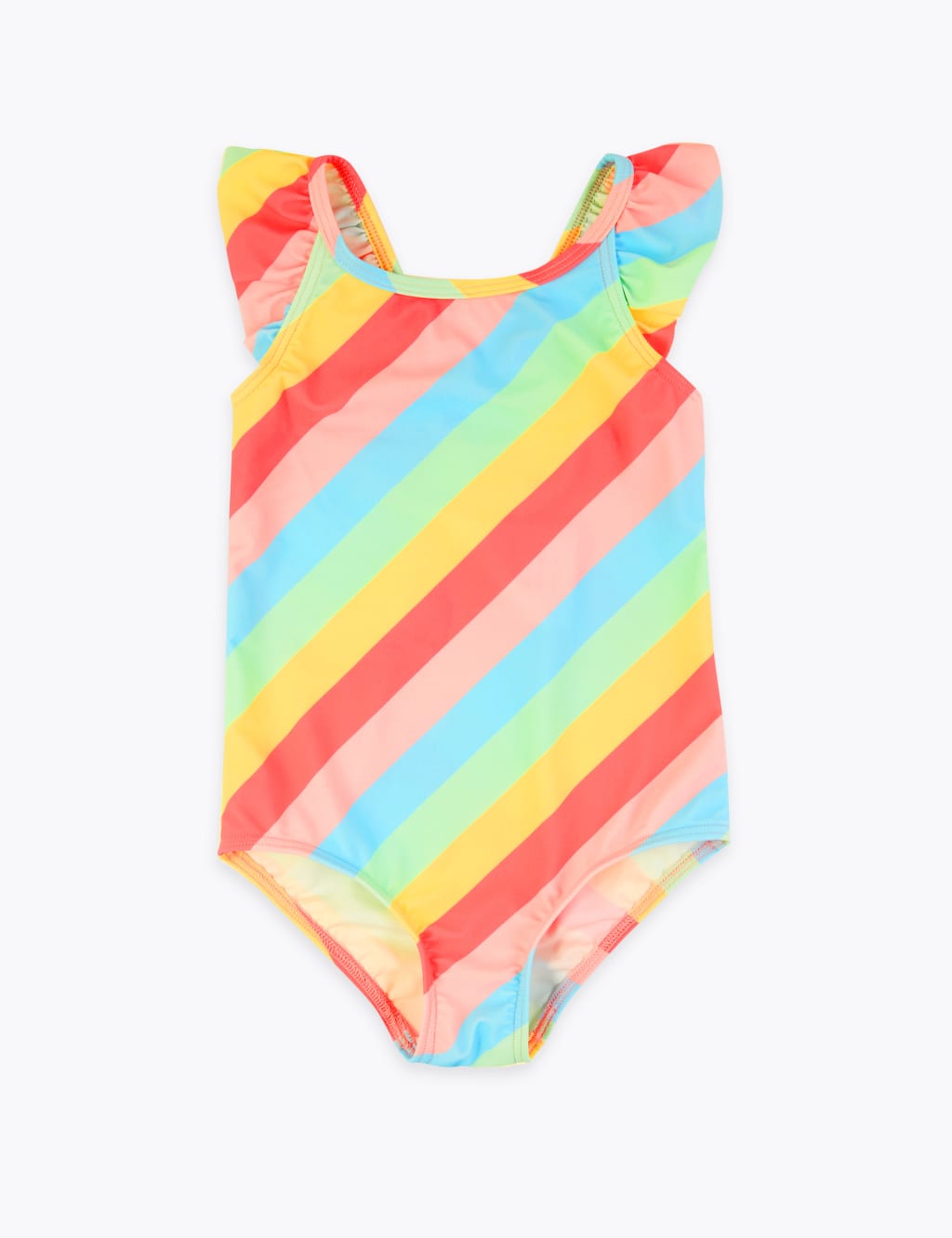 Rainbow Striped Swimsuit (2-7 Yrs) 1 of 3