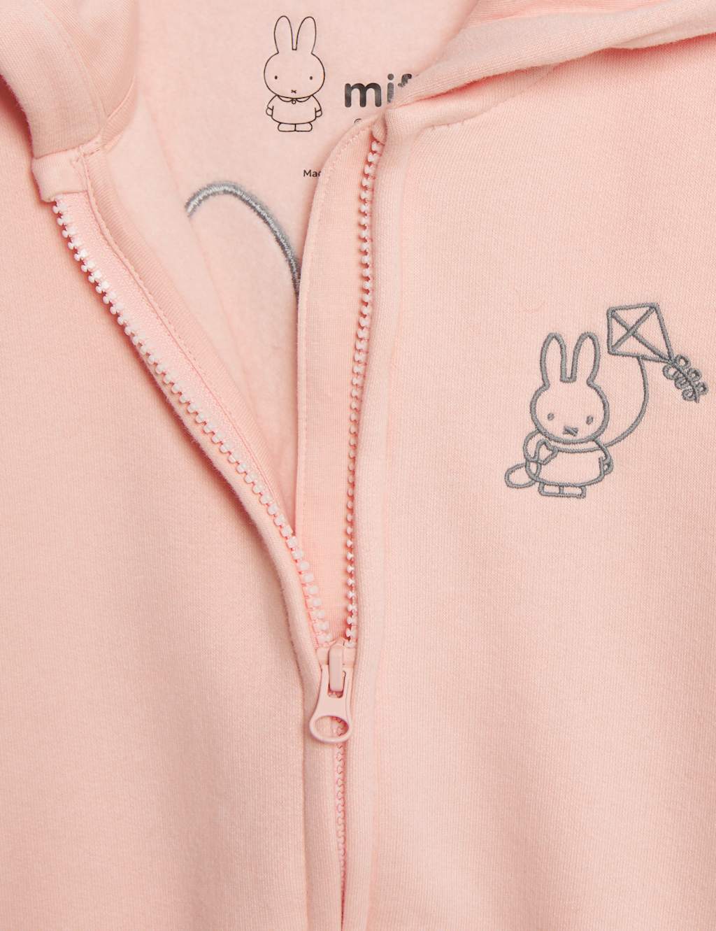 Cotton Rich Miffy Zip Hoodie (1-8 Yrs) 2 of 3