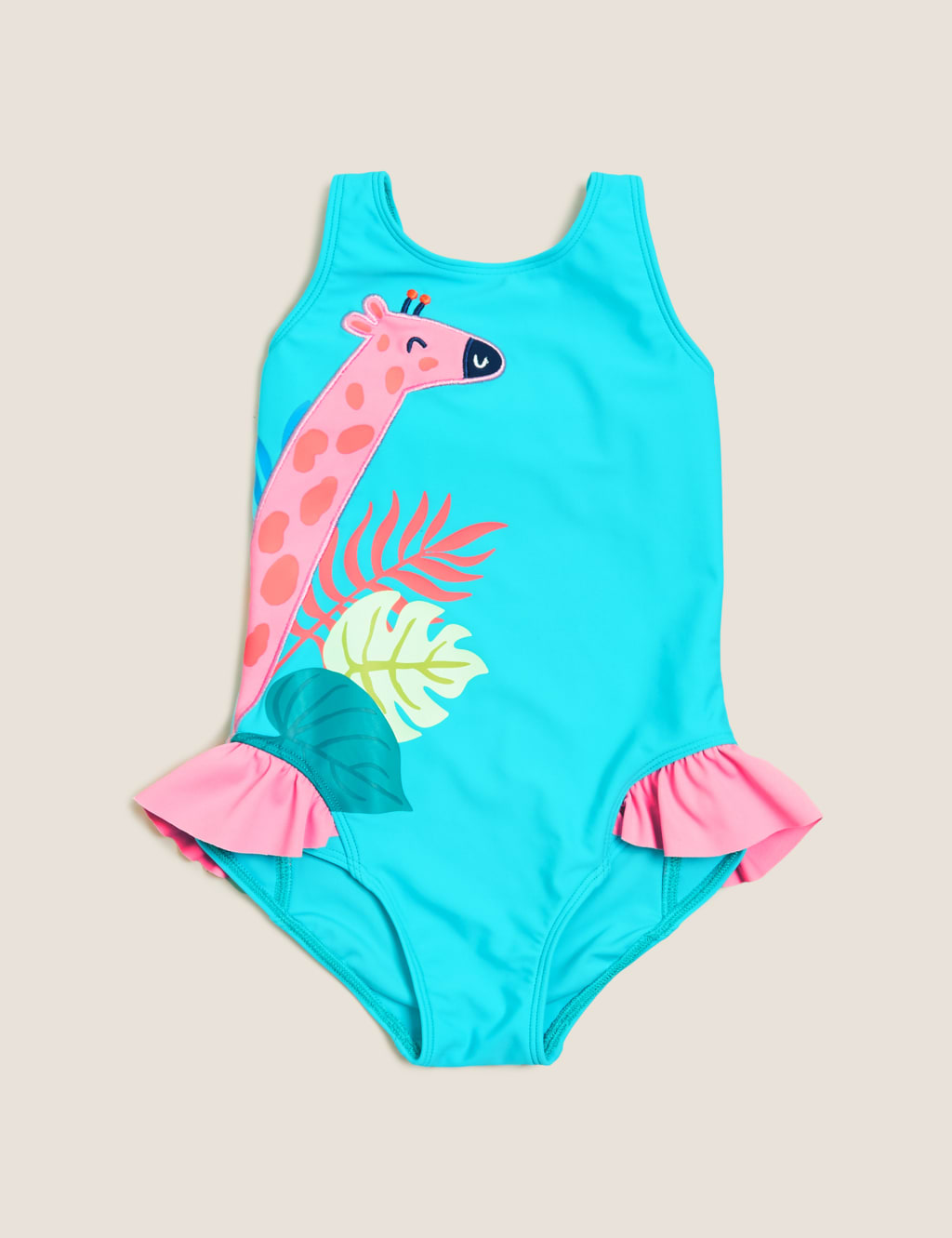 Giraffe Print Swimsuit (2-7 Yrs) 1 of 1