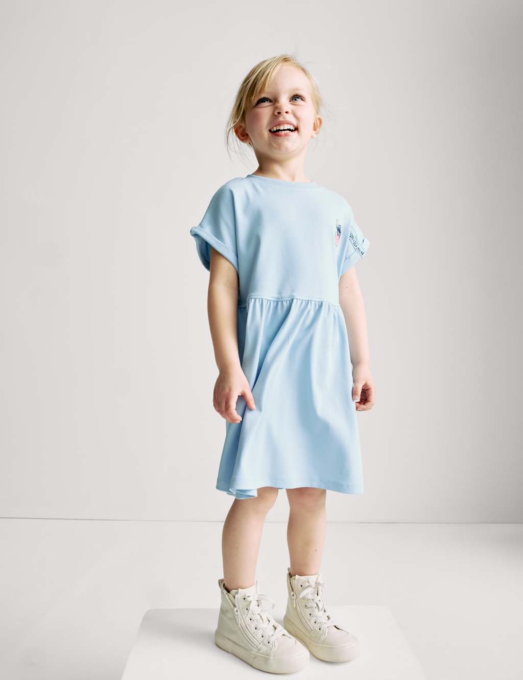 Cotton Rich Lilo & Stitch™ Dress (2-8 Yrs) 3 of 8