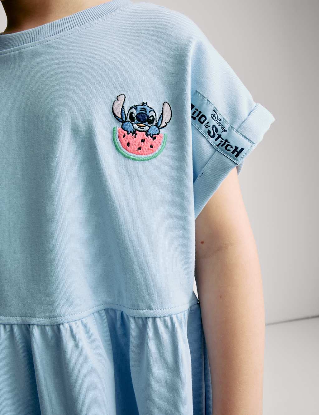 Cotton Rich Lilo & Stitch™ Dress (2-8 Yrs) 4 of 8