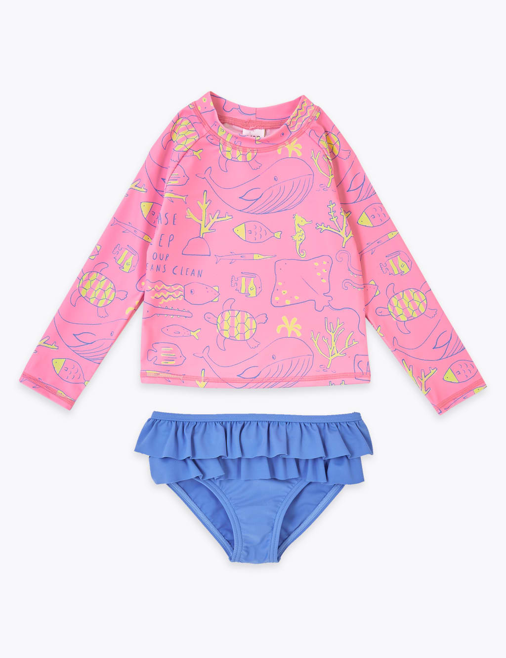 Sea Creature Long Sleeve Rash Vest Set (2-7 Yrs) 1 of 2