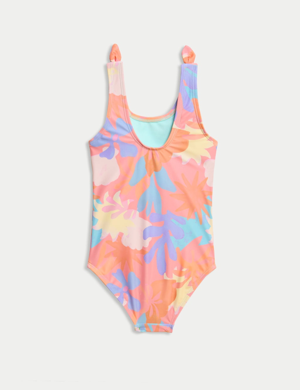 Floral Tie Detail Swimsuit (2-8 Yrs) 2 of 3