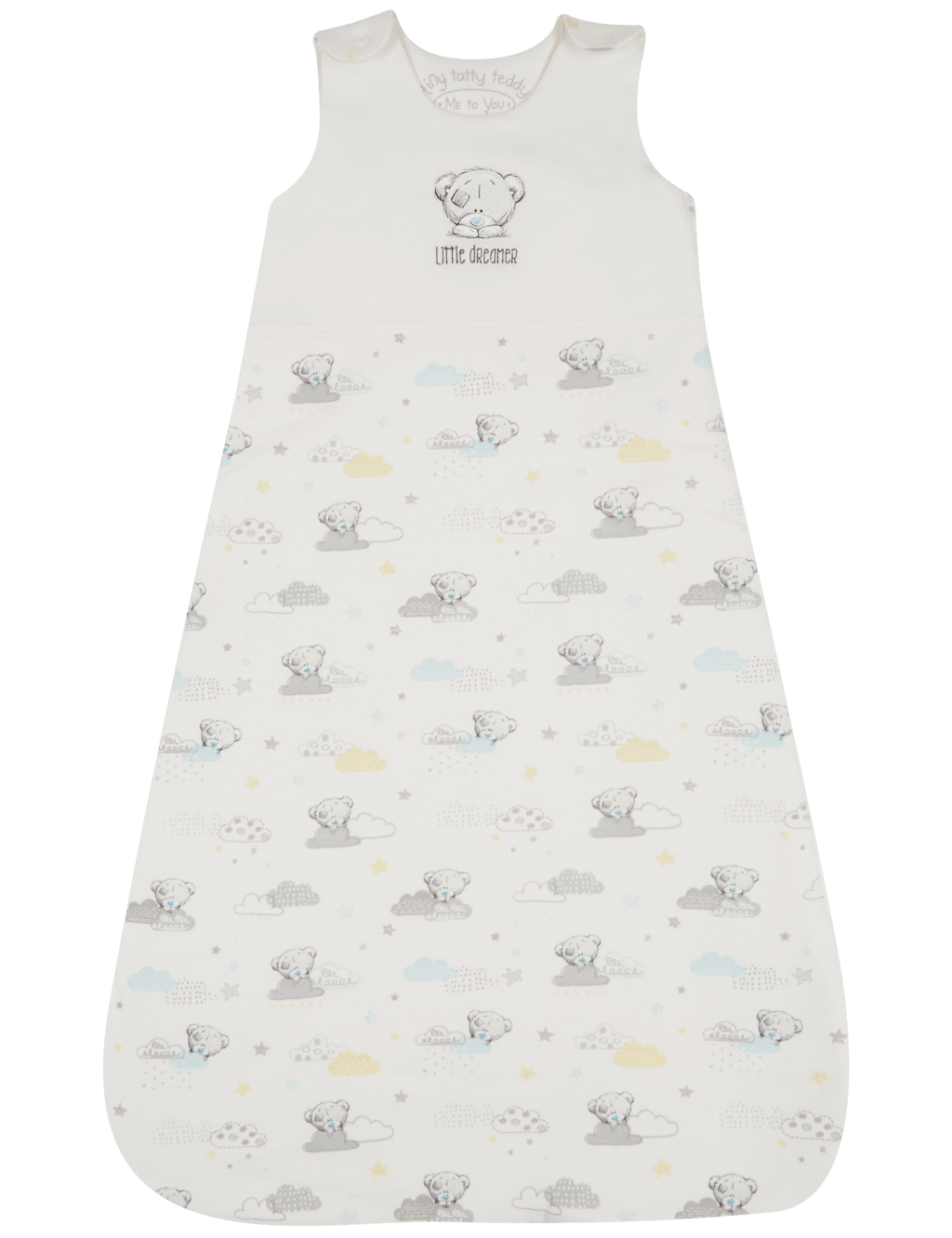 Pure Cotton 2.1 Tog Sleeping Bag Tiny Tatty Teddy M S