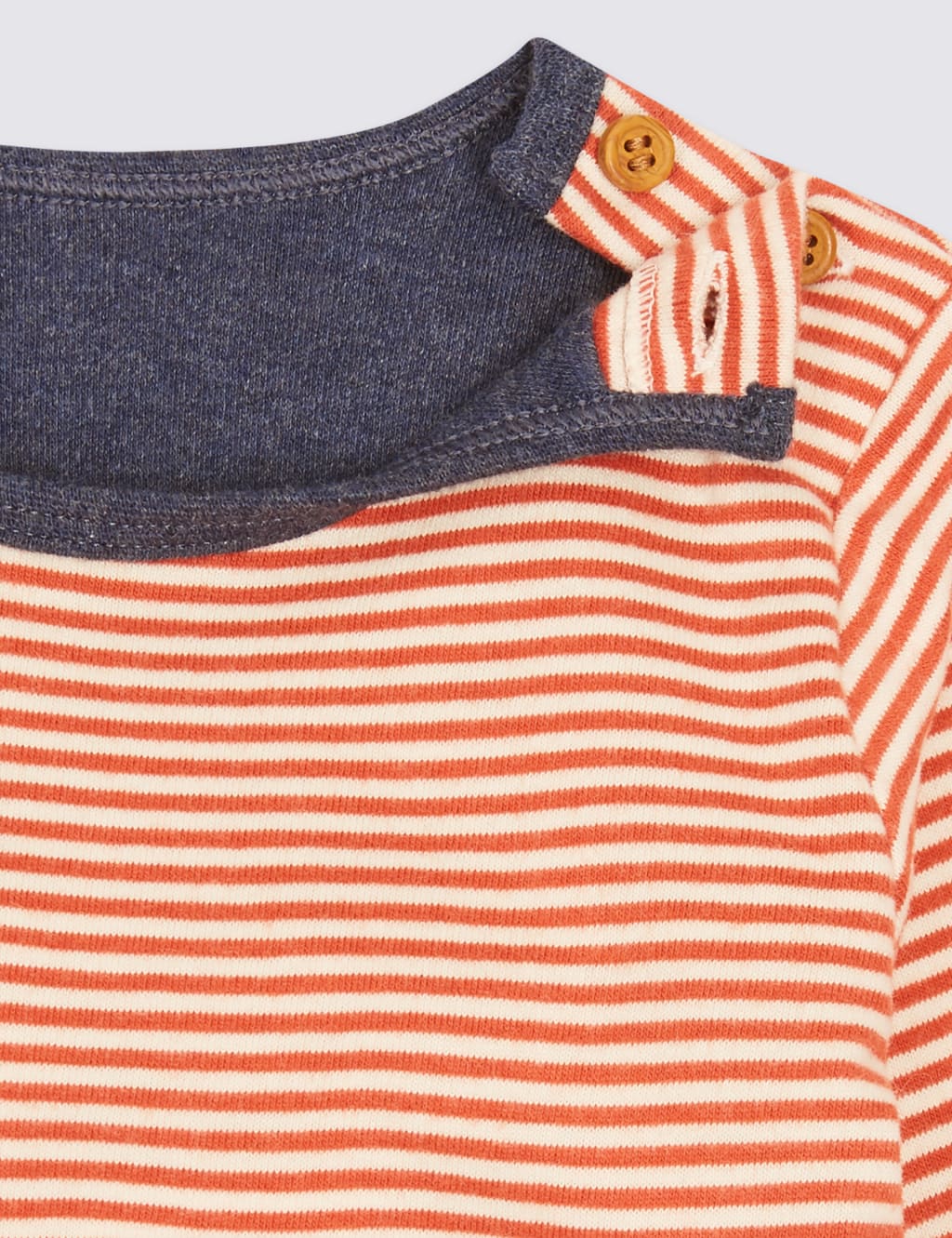 Striped Badger Print Pure Cotton Bodysuit 4 of 6