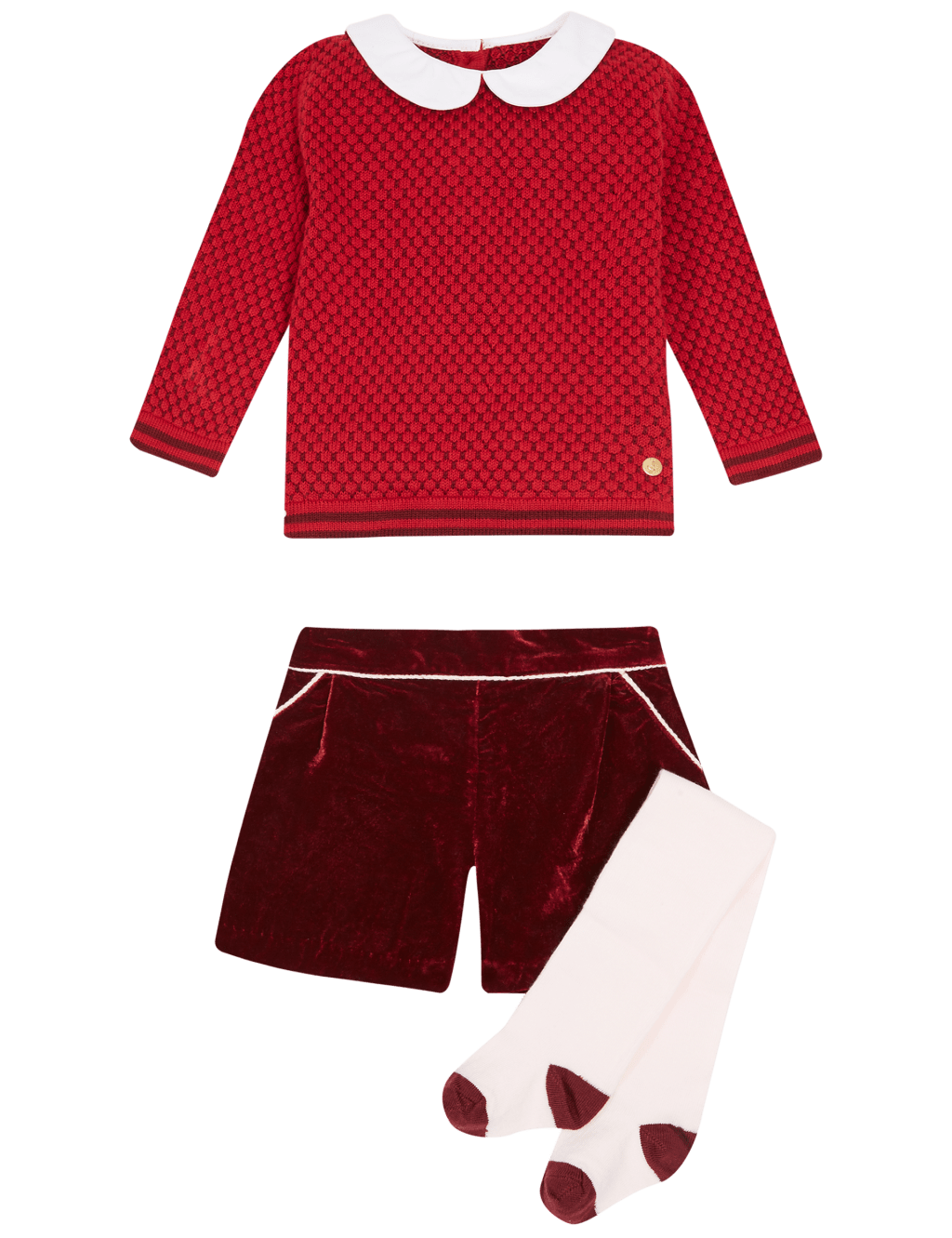3 Piece Jumper & Shorts Outfit with Tights 8 of 8
