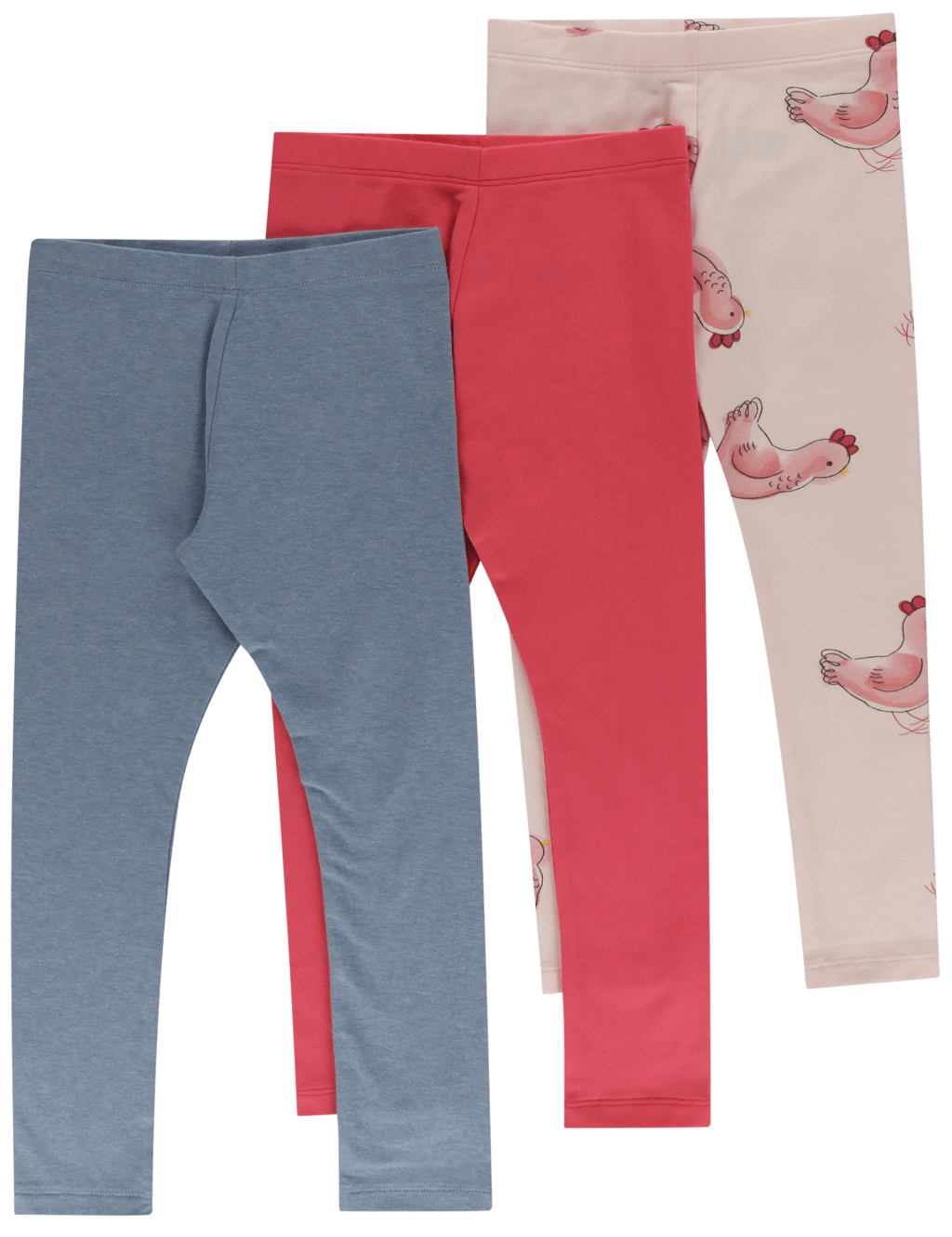 3 Pack Hen Printed Leggings 3 of 4