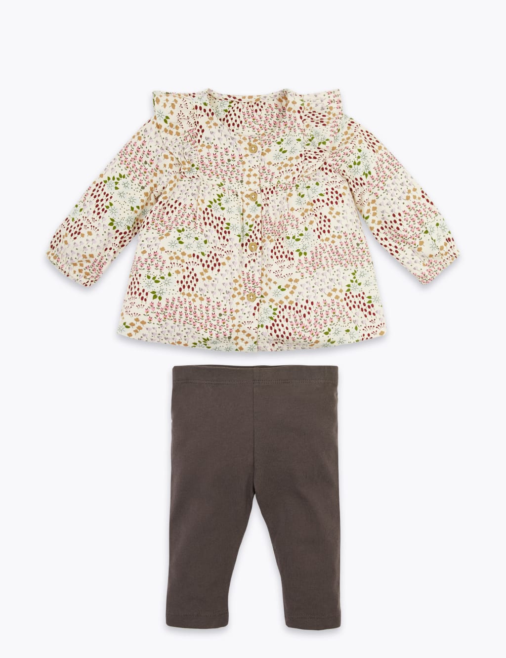 2 Piece Floral Print Outfit (0-3 Yrs) 1 of 4