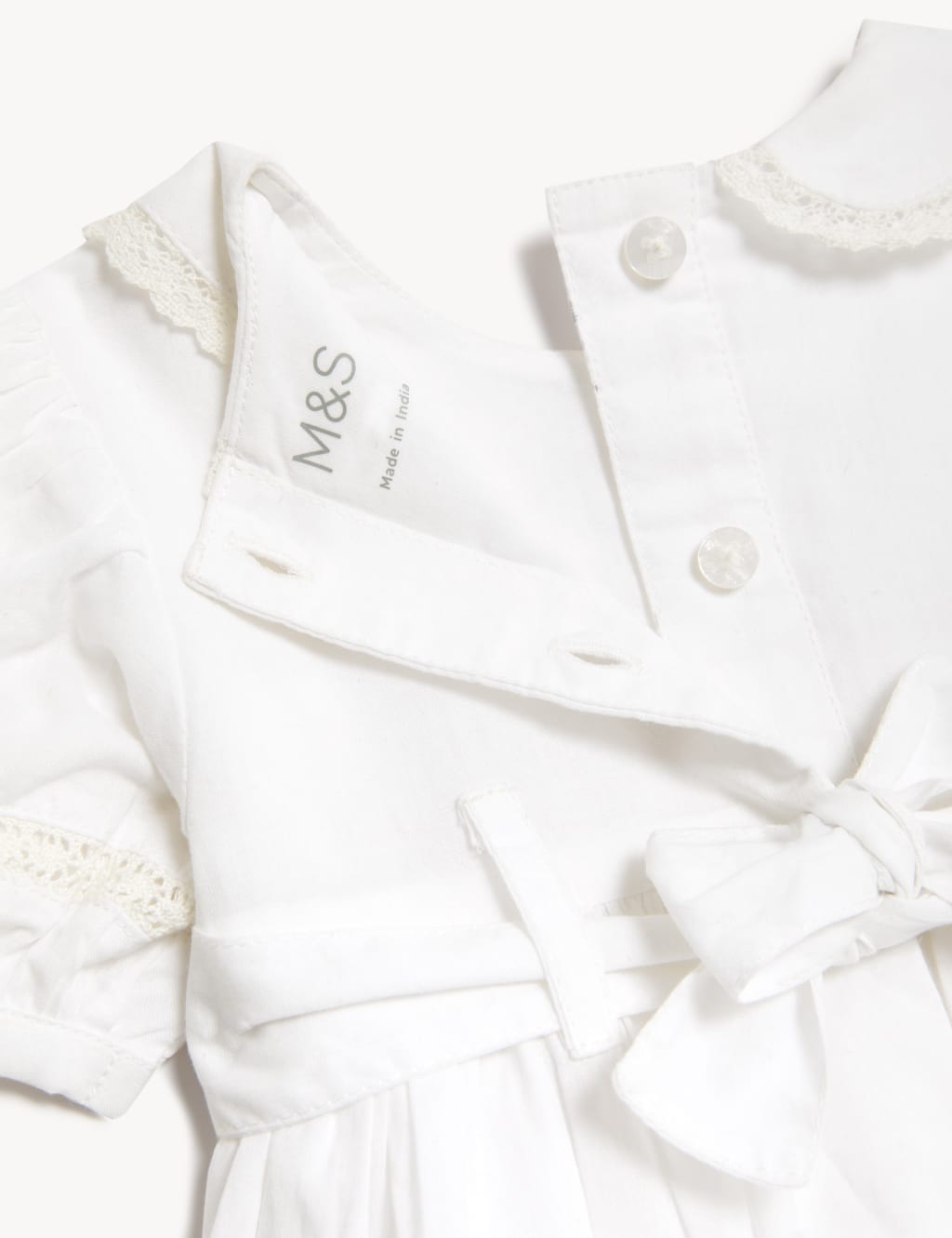 Pure Cotton Christening Dress 7lbs 1 Yrs