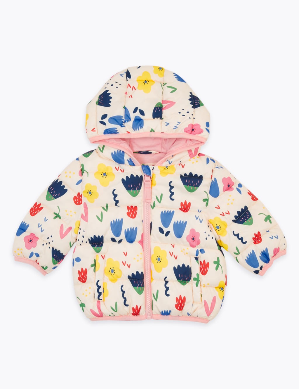 Stormwear Padded Floral Print Coat 0 3 Yrs M S