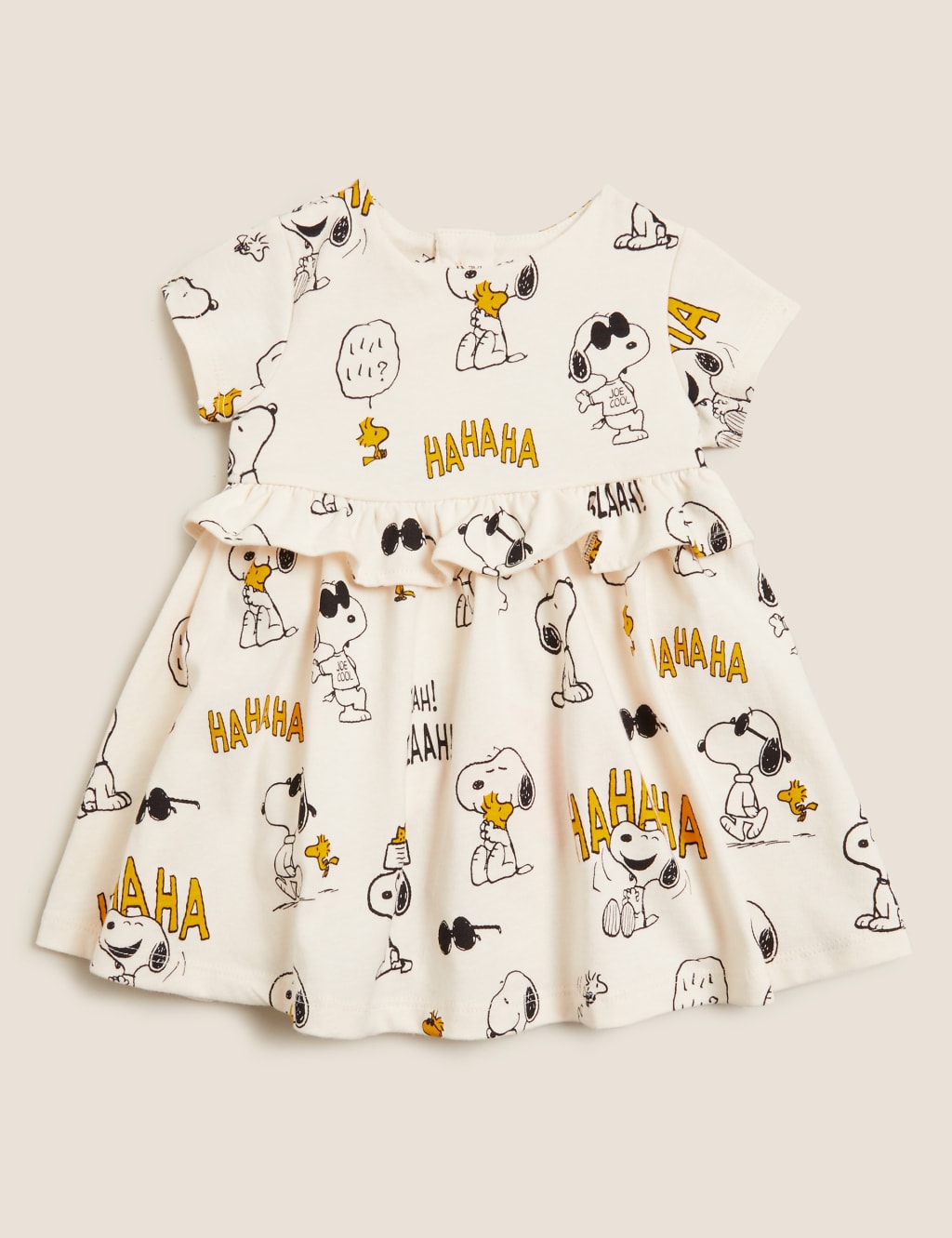 Pure Cotton Snoopy™ Dress (7lbs - 3 Yrs) 1 of 4
