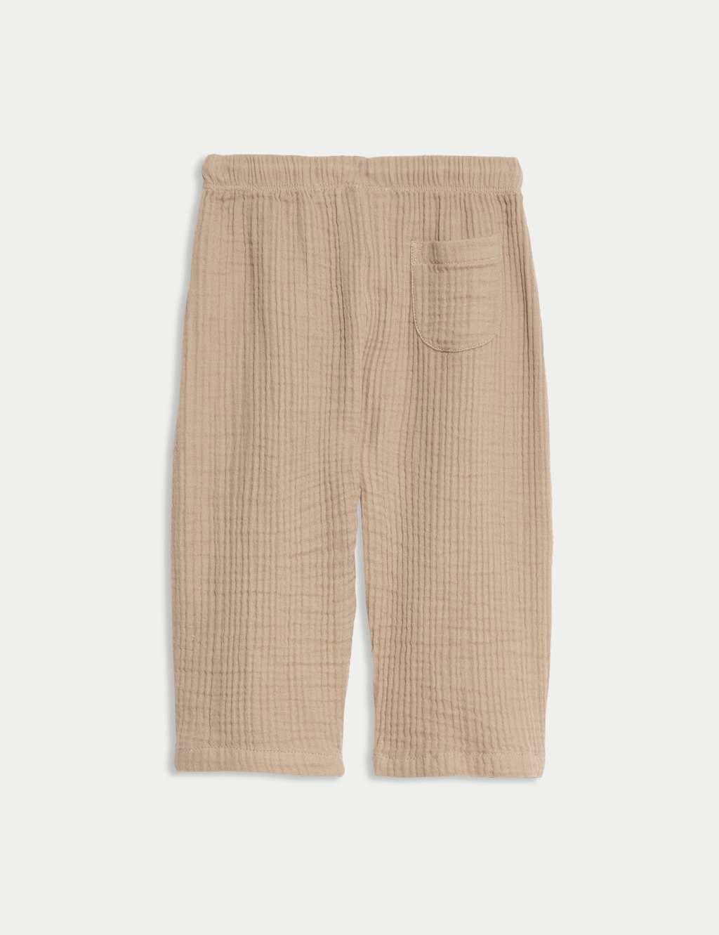 Pure Cotton Paperbag Trousers (0-3 Yrs) 2 of 3