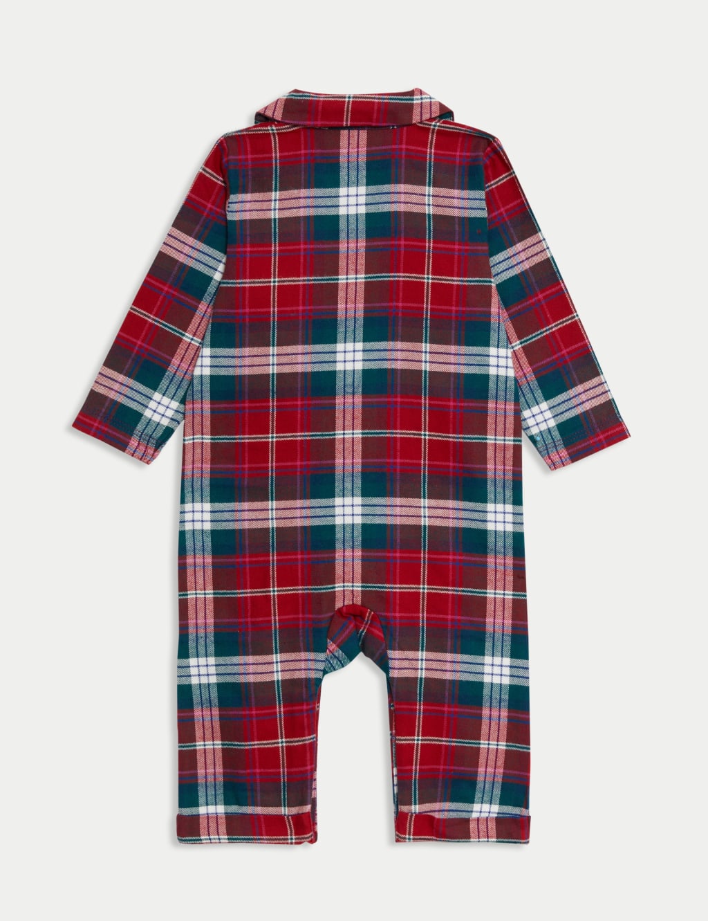 Kids Checked Family Christmas Romper 0 3 Yrs