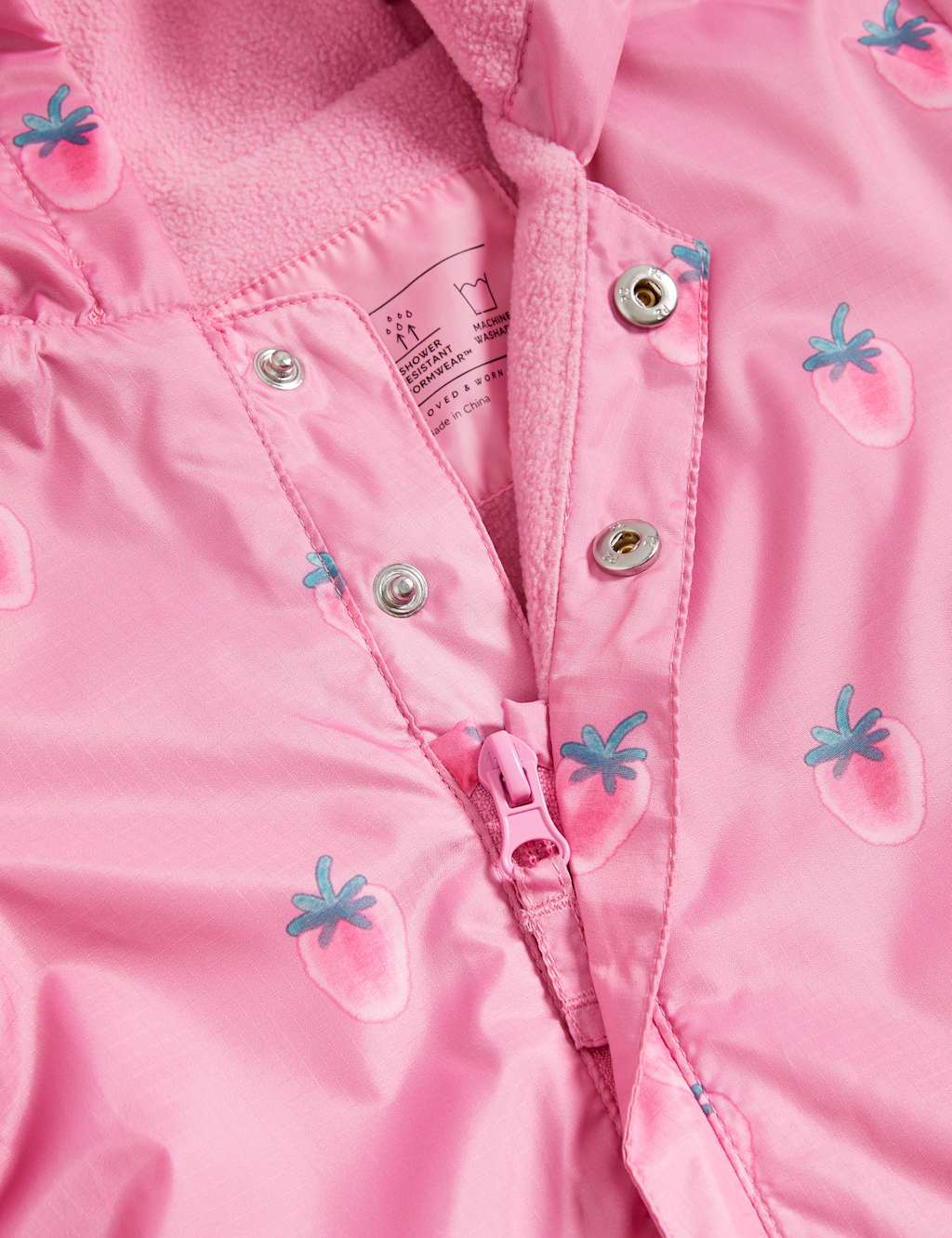 Strawberry Hooded Puddlesuit (0-3 Yrs) 3 of 3