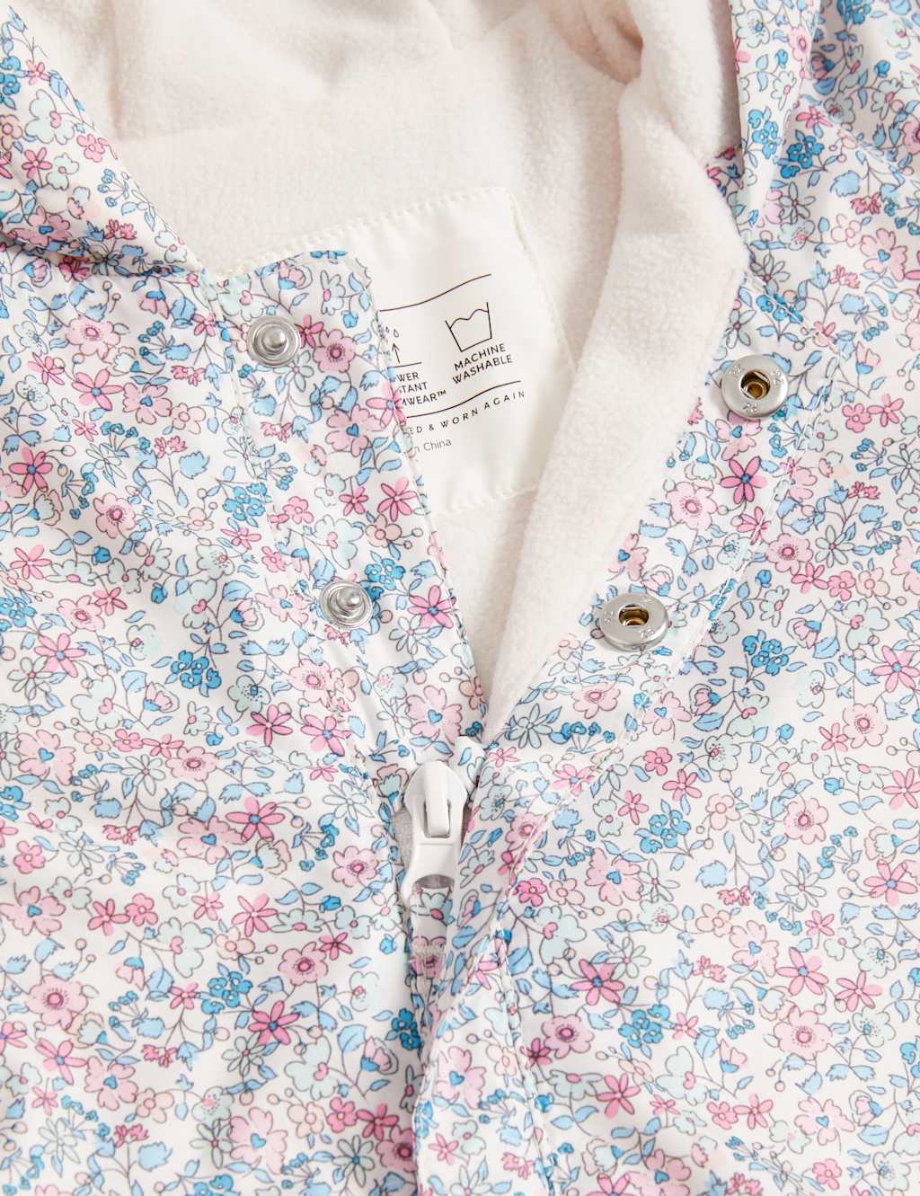 Ditsy Floral Puddlesuit (0-3 Yrs) 3 of 3