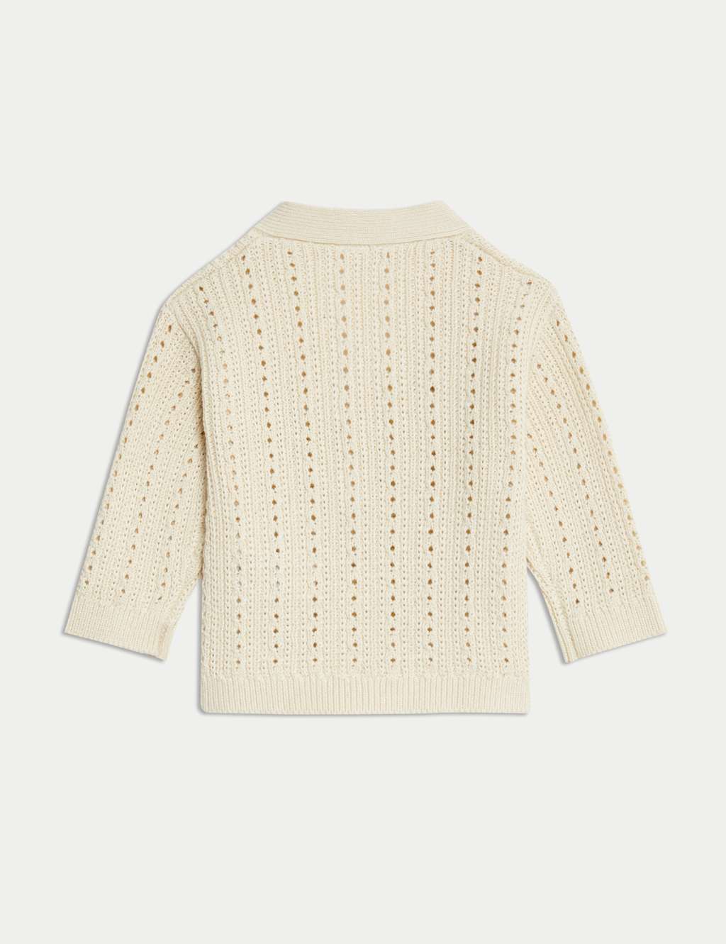 Pure Cotton Knitted Cardigan (0-3 Yrs) 2 of 3