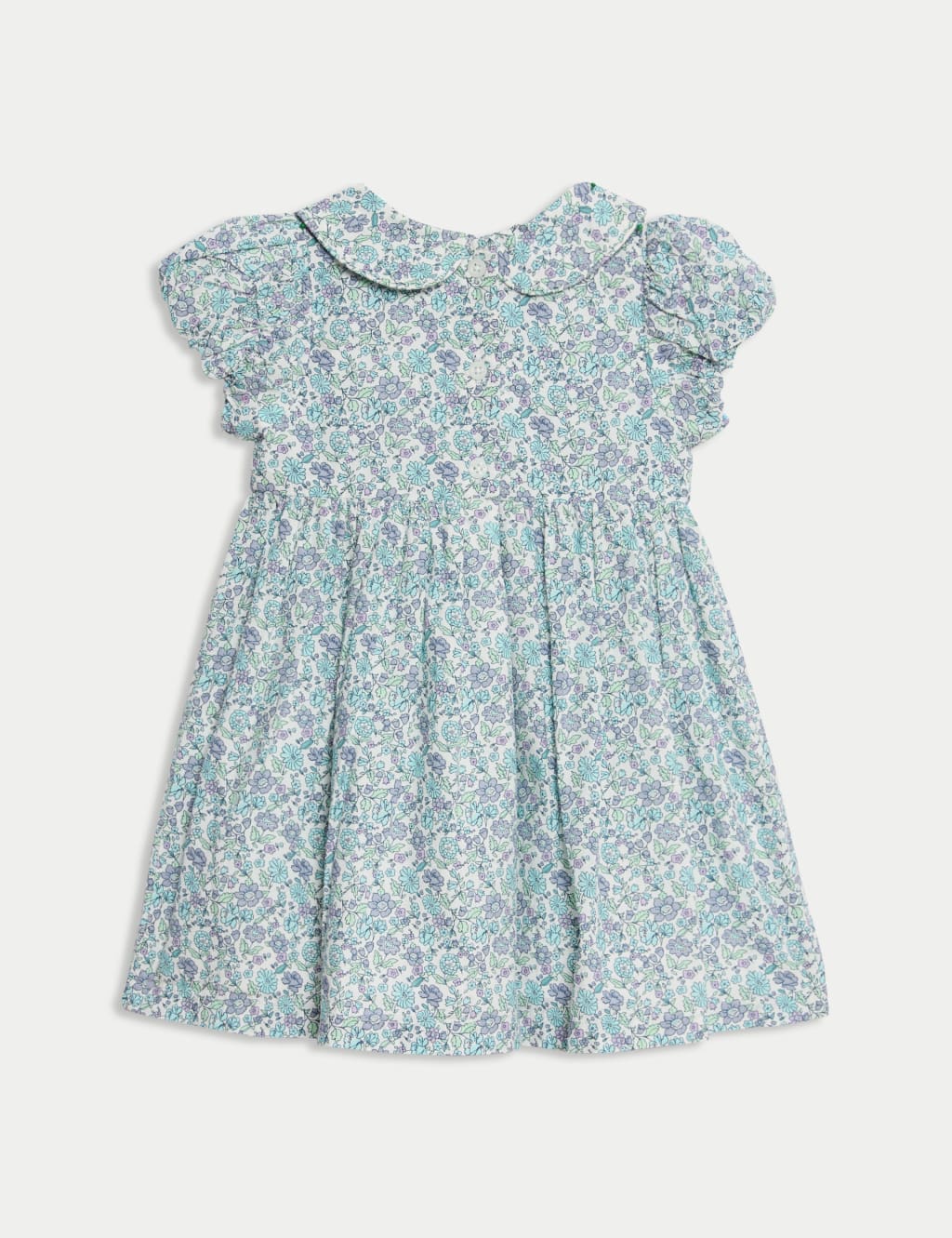 Pure Cotton Floral Dress (0-3 Yrs) 2 of 3