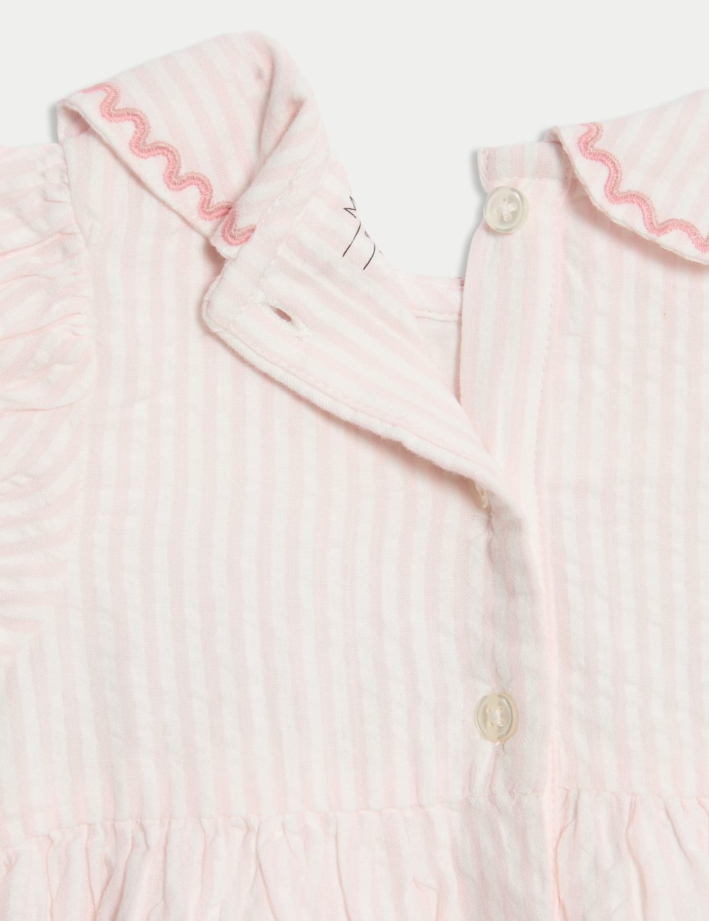 2pc Pure Cotton Embroidered Outfit (0-6 Yrs) 5 of 6