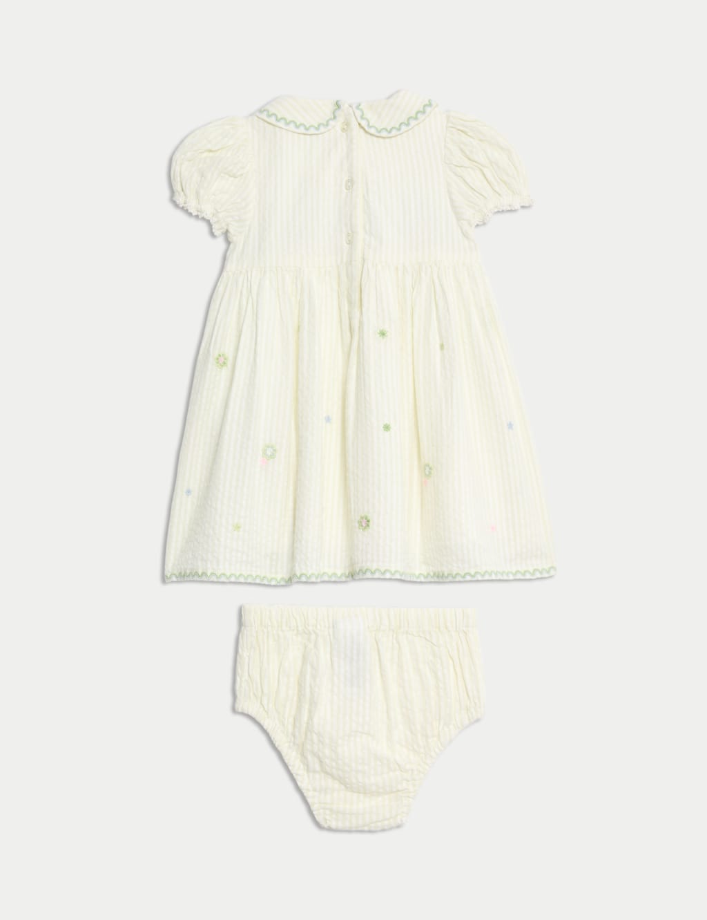 2pc Pure Cotton Embroidered Outfit (0-6 Yrs) 2 of 5