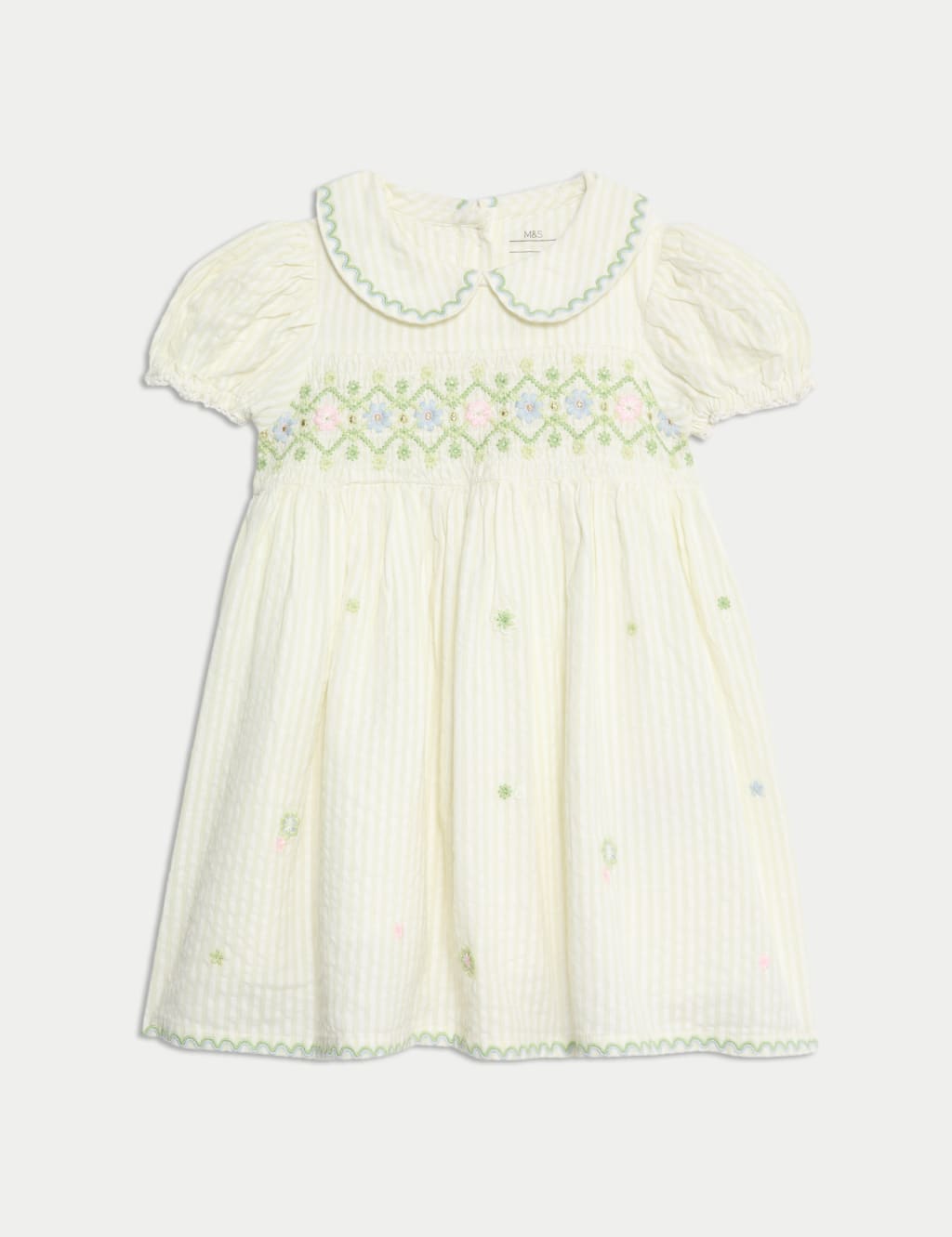 2pc Pure Cotton Embroidered Outfit (0-6 Yrs) 3 of 5