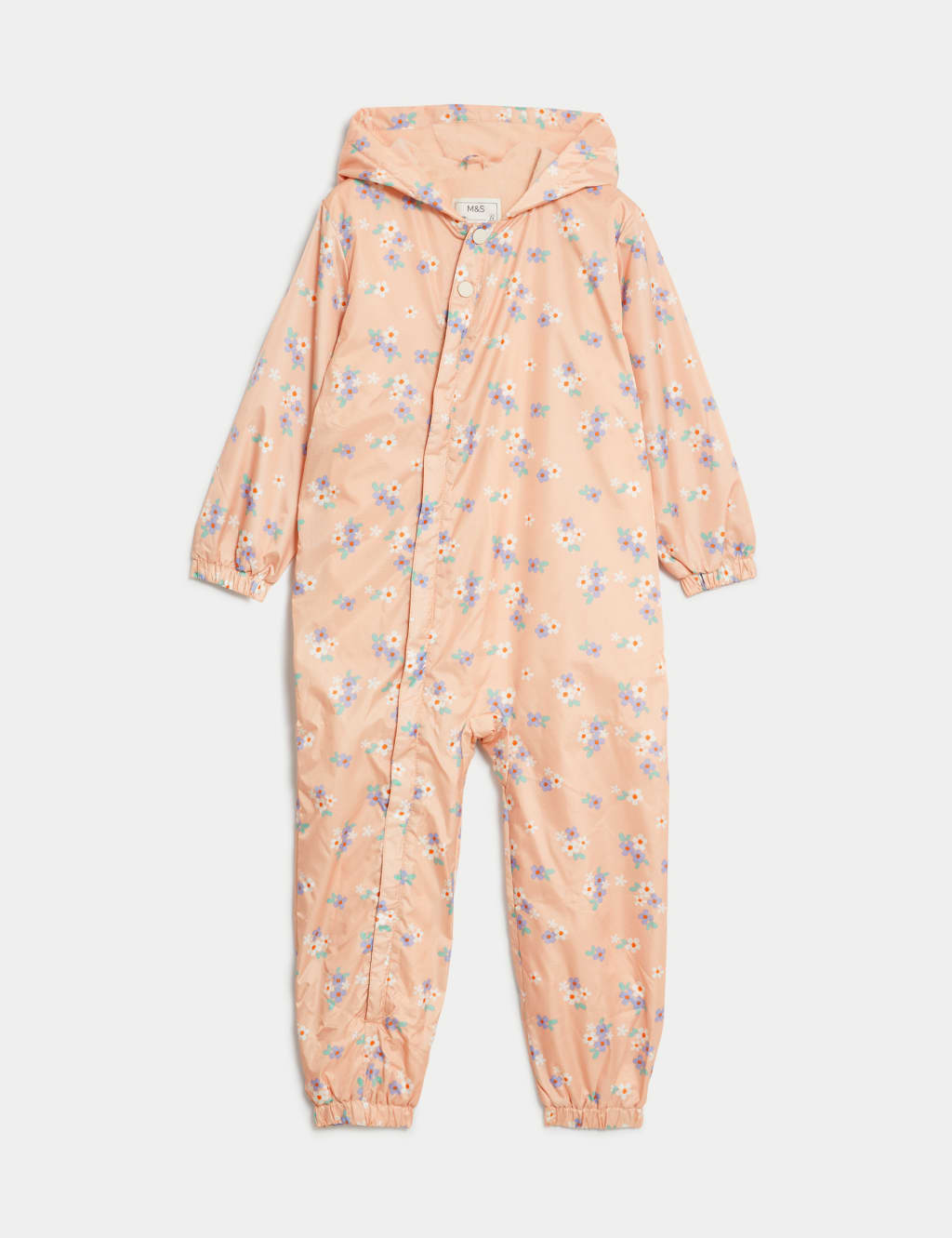 Ditsy Floral Hooded Puddlesuit 3 5 Yrs