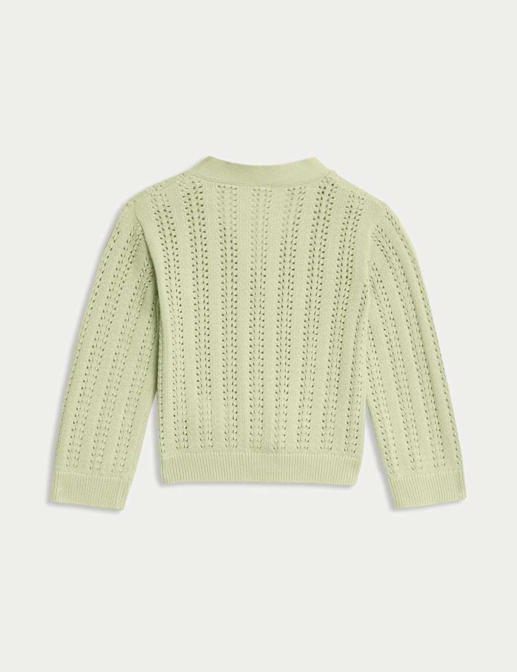 Pure Cotton Knitted Cardigan (0 Mths-3 Yrs) 2 of 3
