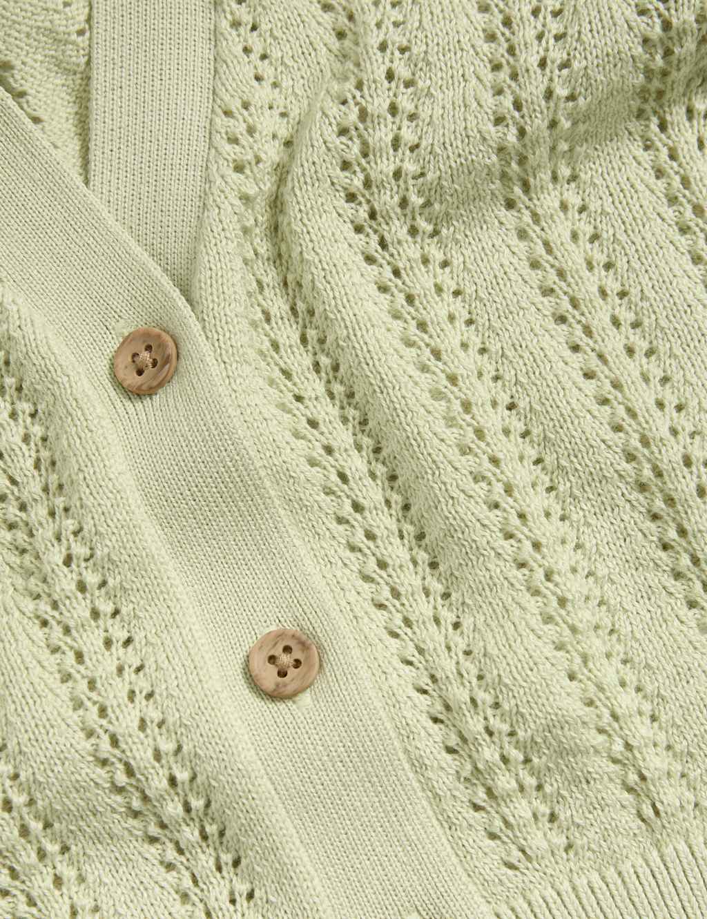 Pure Cotton Knitted Cardigan (0 Mths-3 Yrs) 3 of 3