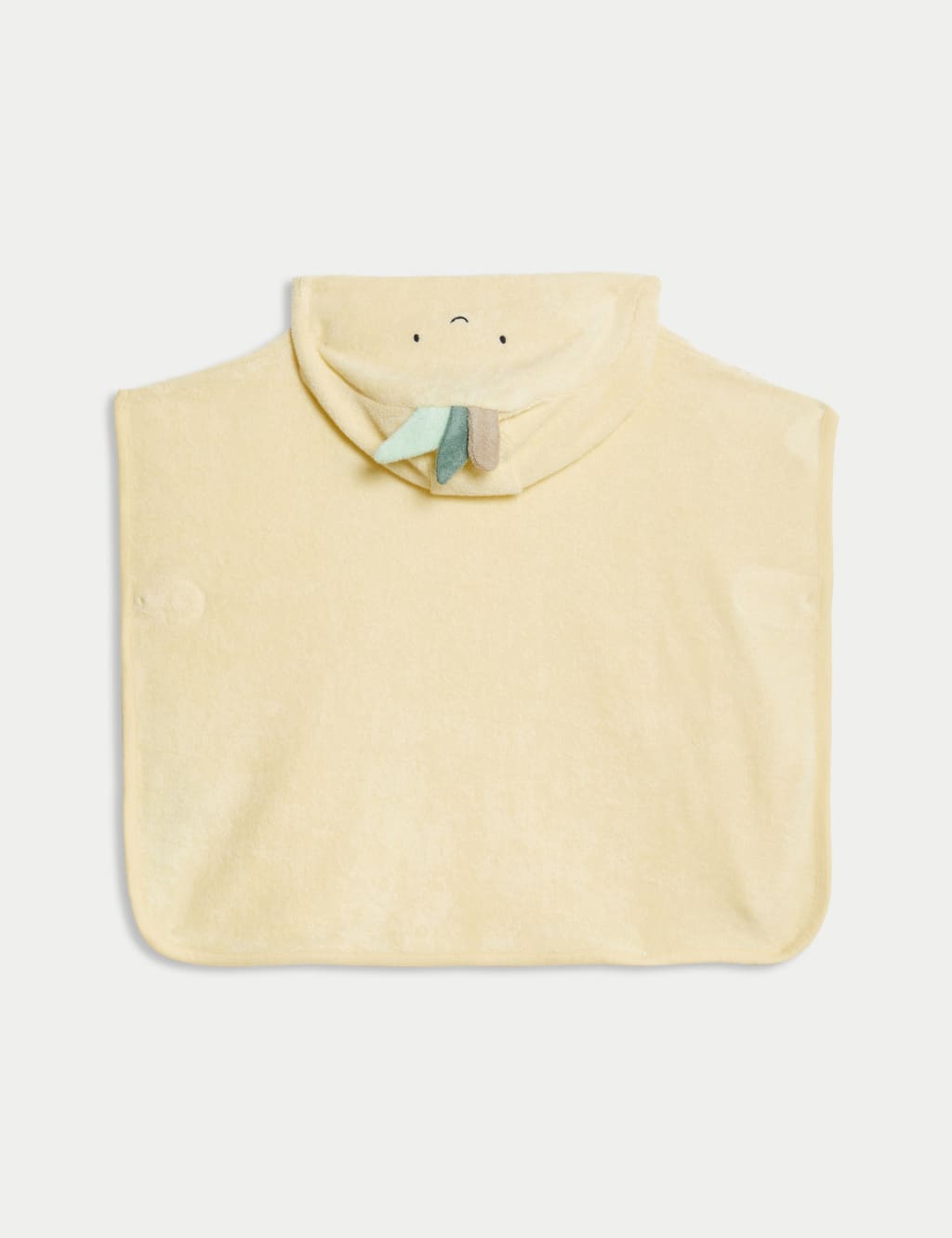 Pure Cotton Lemon Towelling Poncho (0-3 Yrs) 2 of 3