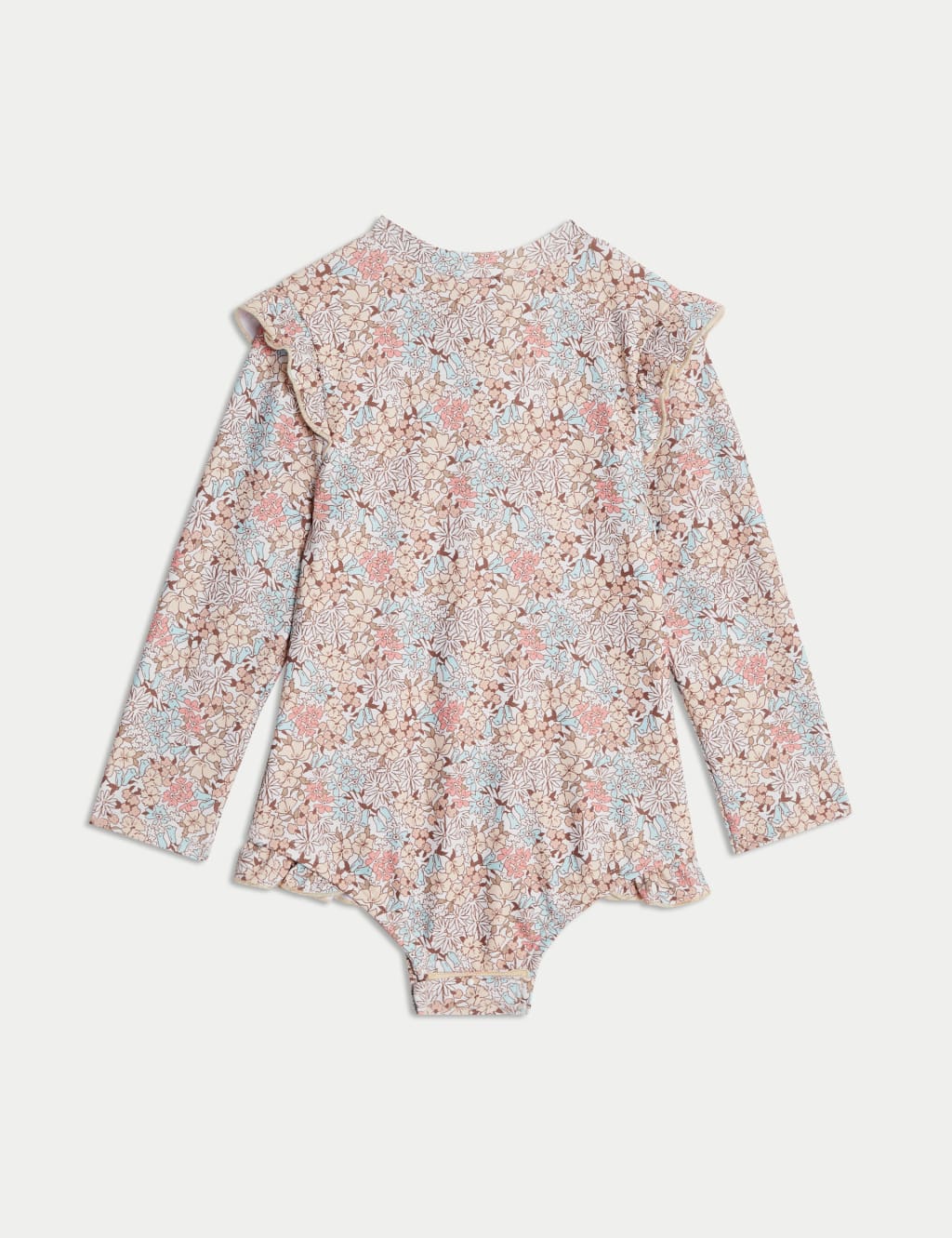 Mini Me Floral Zip Long Sleeve Swimsuit (0-3 Yrs) 2 of 3
