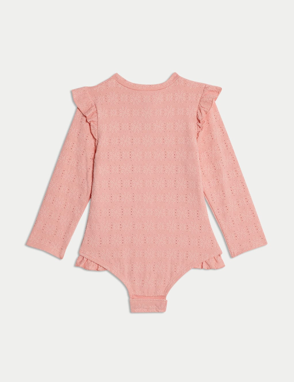Broderie Zip Long Sleeve Swimsuit (0-3 Yrs) 2 of 3