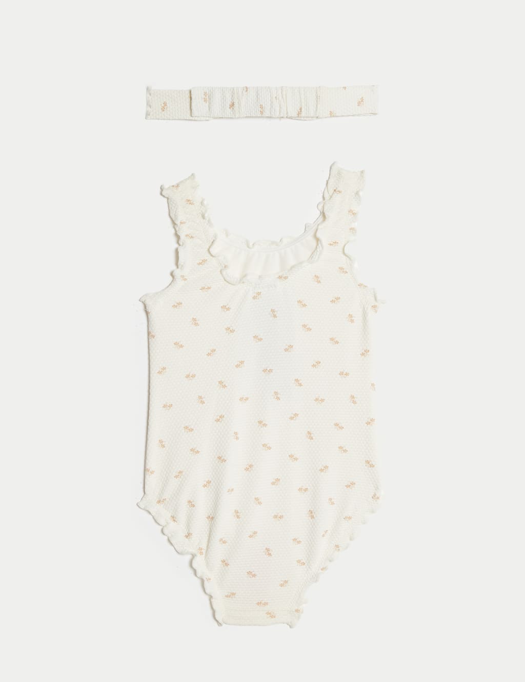 2pc Ditsy Floral Swimsuit & Headband (0-3 Yrs) 2 of 5
