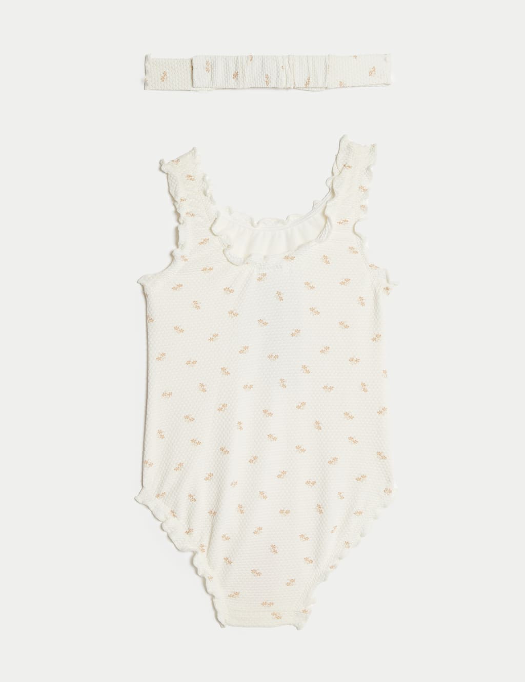 2pc Ditsy Floral Swimsuit & Headband (0-3 Yrs) 3 of 5