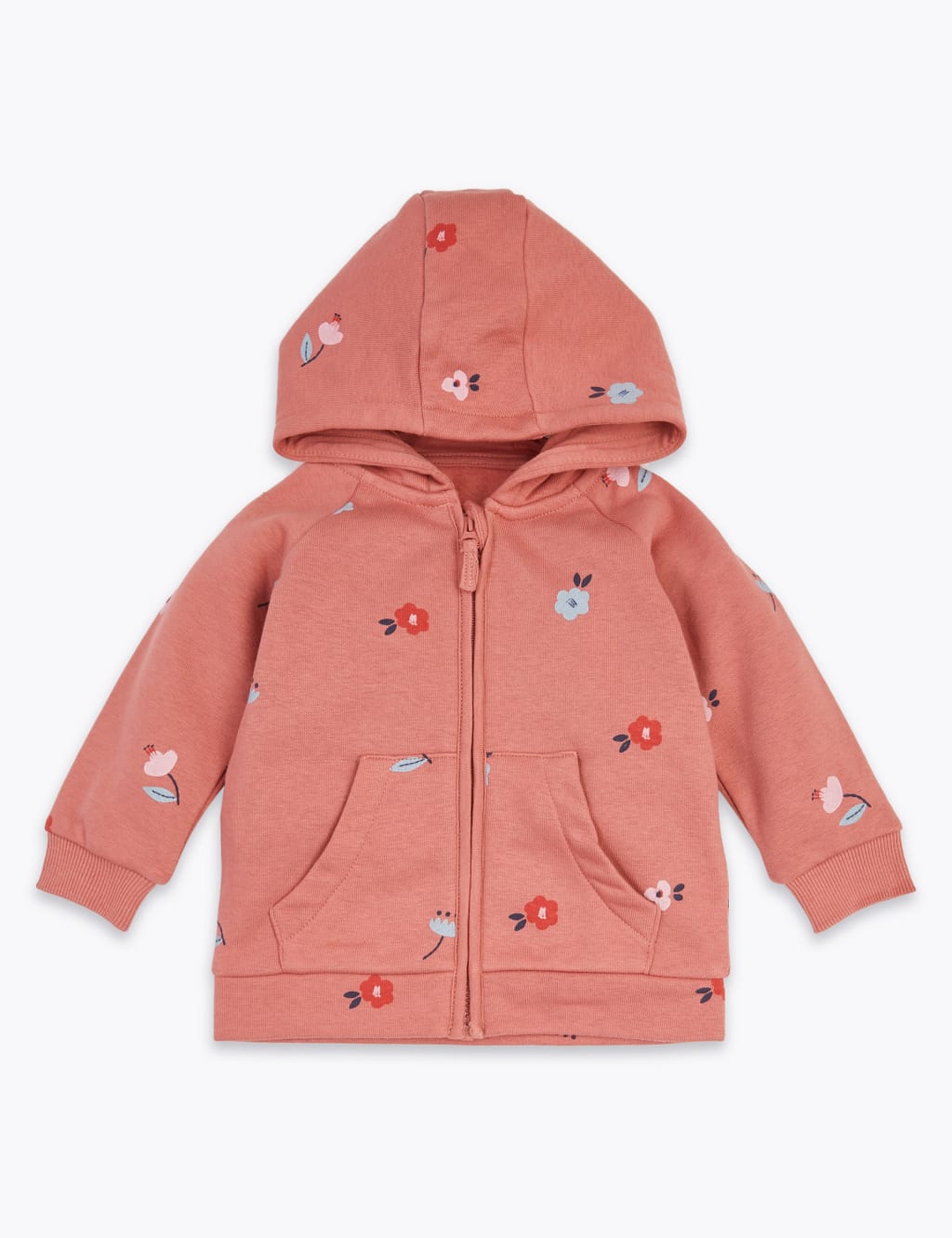 2 Piece Cotton Floral Tracksuit (0-3 Years) 3 of 5