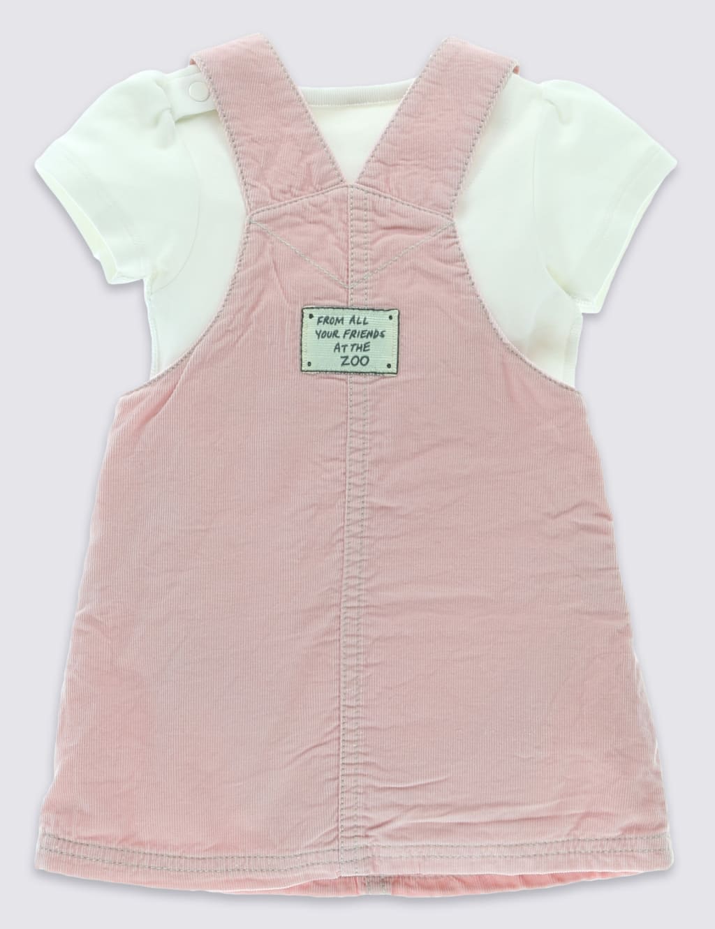 Dear Zoo 3 Piece Cotton Rich Bodysuit, Pinny & Tights Outfit 2 of 6