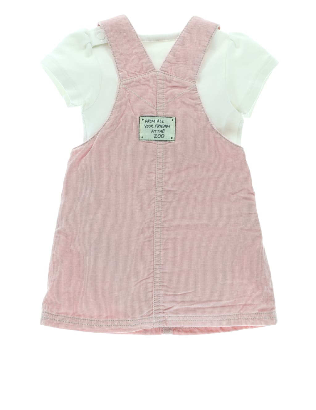 Dear Zoo 3 Piece Cotton Rich Bodysuit, Pinny & Tights Outfit 6 of 6