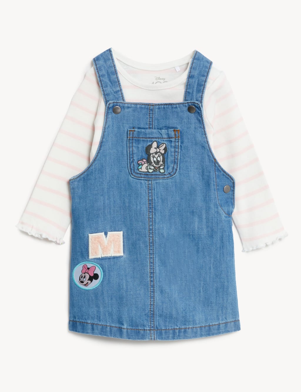 2pc Pure Cotton Minnie Mouse™ Outfit (0-3 Yrs) 1 of 6
