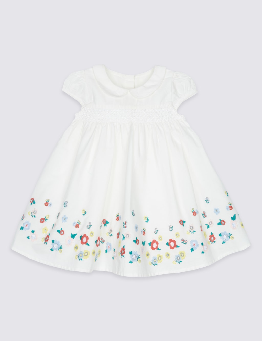 Pure Cotton Embroidered Baby Dress 2 of 6