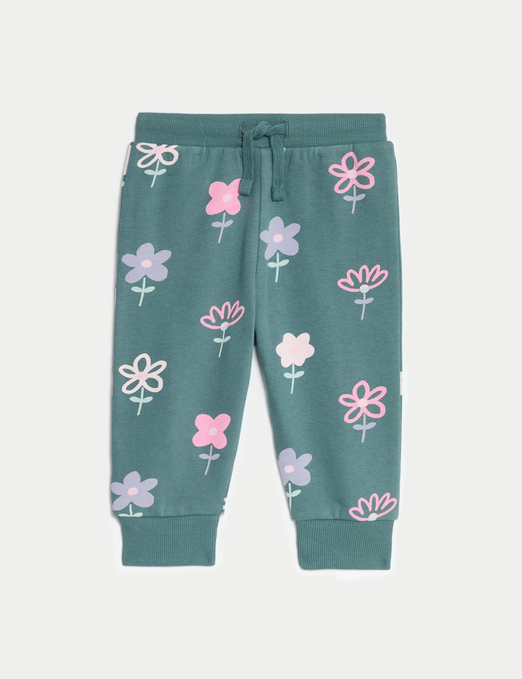 Floral print joggers deals