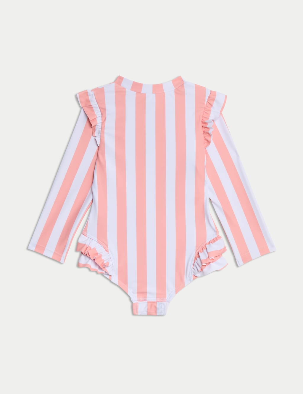 Stripe Frill Long Sleeve Swimsuit (0-3 Yrs) 2 of 3