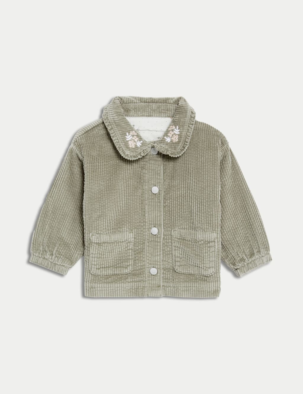 Pure Cotton Floral Embroidered Jacket (0-3 Yrs) | M&S Collection | M&S