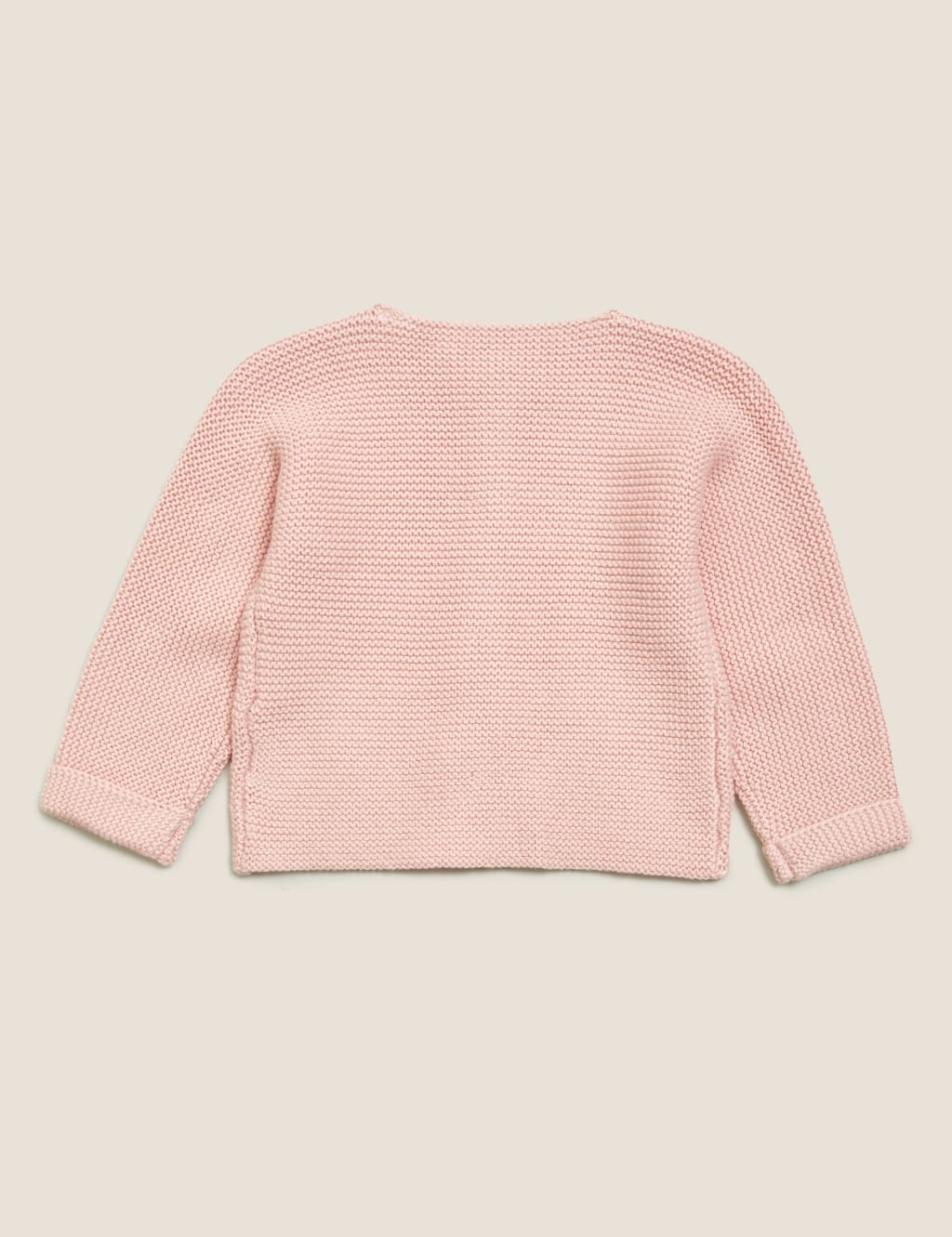 Pure Cotton Knitted Cardigan (7lbs-12 Mths) 2 of 3